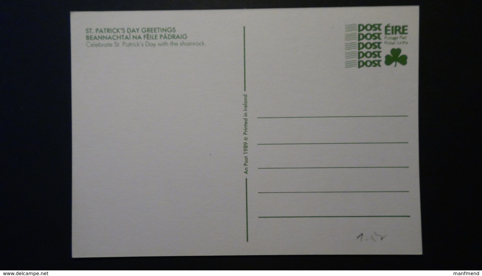 Irland - 1989 - Mi: P 34/01* - Postal Stationery - Look Scan - Postal Stationery