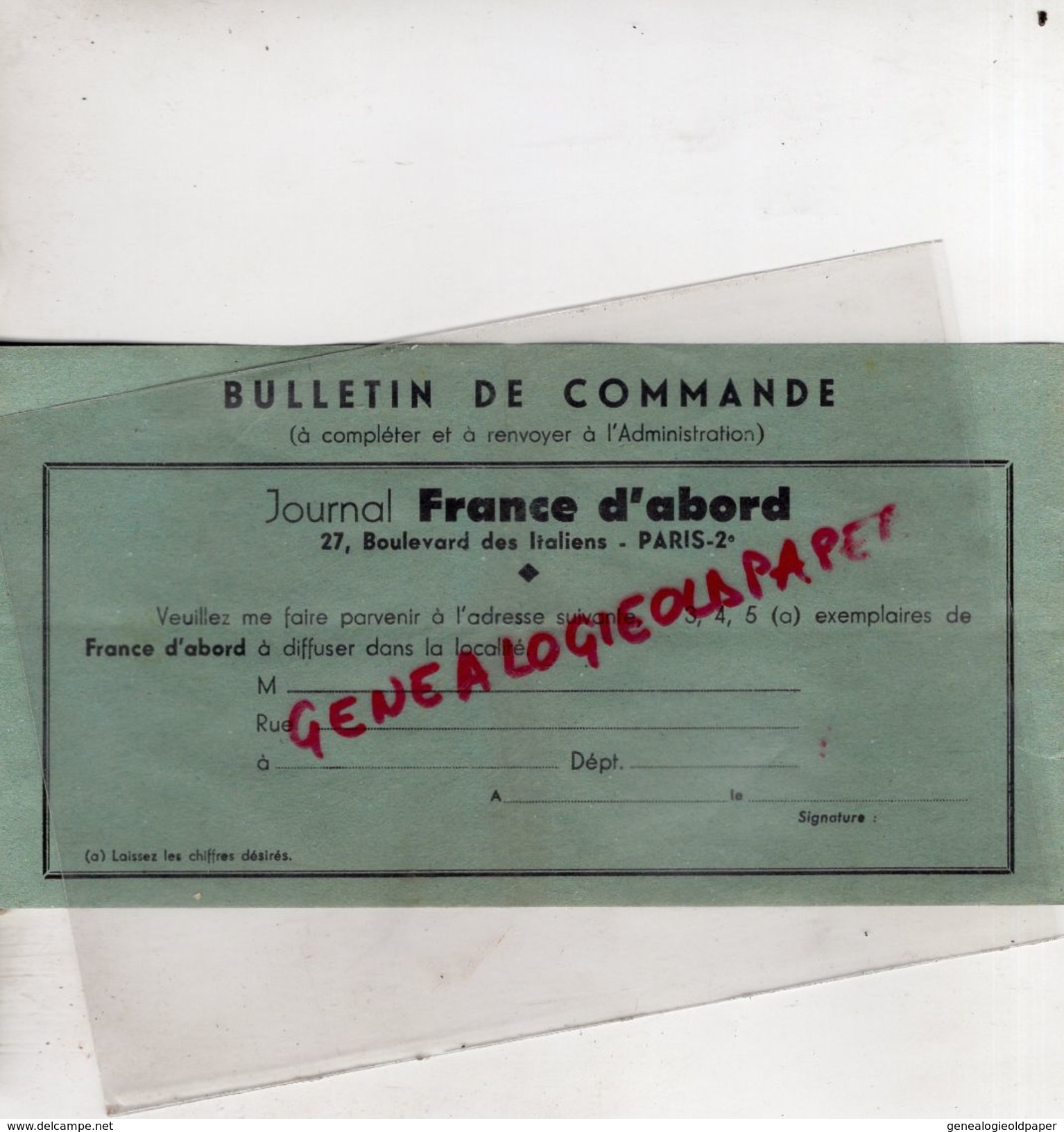 GUERRE 1939-1945- TRES RARE CARNET COMPLET POUR FRANCE D' ABORD-LE JOURNAL DES RESISTANTS-RESISTANCE -MAQUIS-MAQUISARDS- - Autres & Non Classés