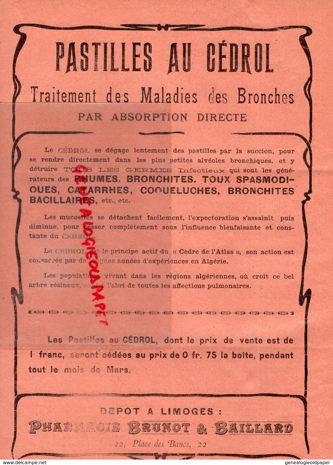 87-LIMOGES ILLUSTRE-RARE REVUE LIMOUSINE 1-2-1905-P.A. CHARREIRE -COMPOSITEUR MUSIQUE NE A BESANCON-PUB GALERIES JOURDAN