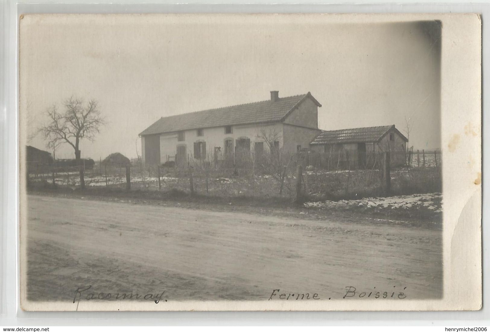 71 Saone Et Loire - Raconnay Ferme Boissié Carte Photo écrite De Chalon Sur Saone - Chalon Sur Saone