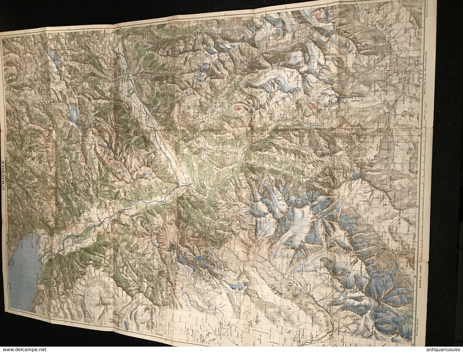 Karte Der Schweiz - Carte De La Suisse - St. Maurice - 1931 - Topographische Karten