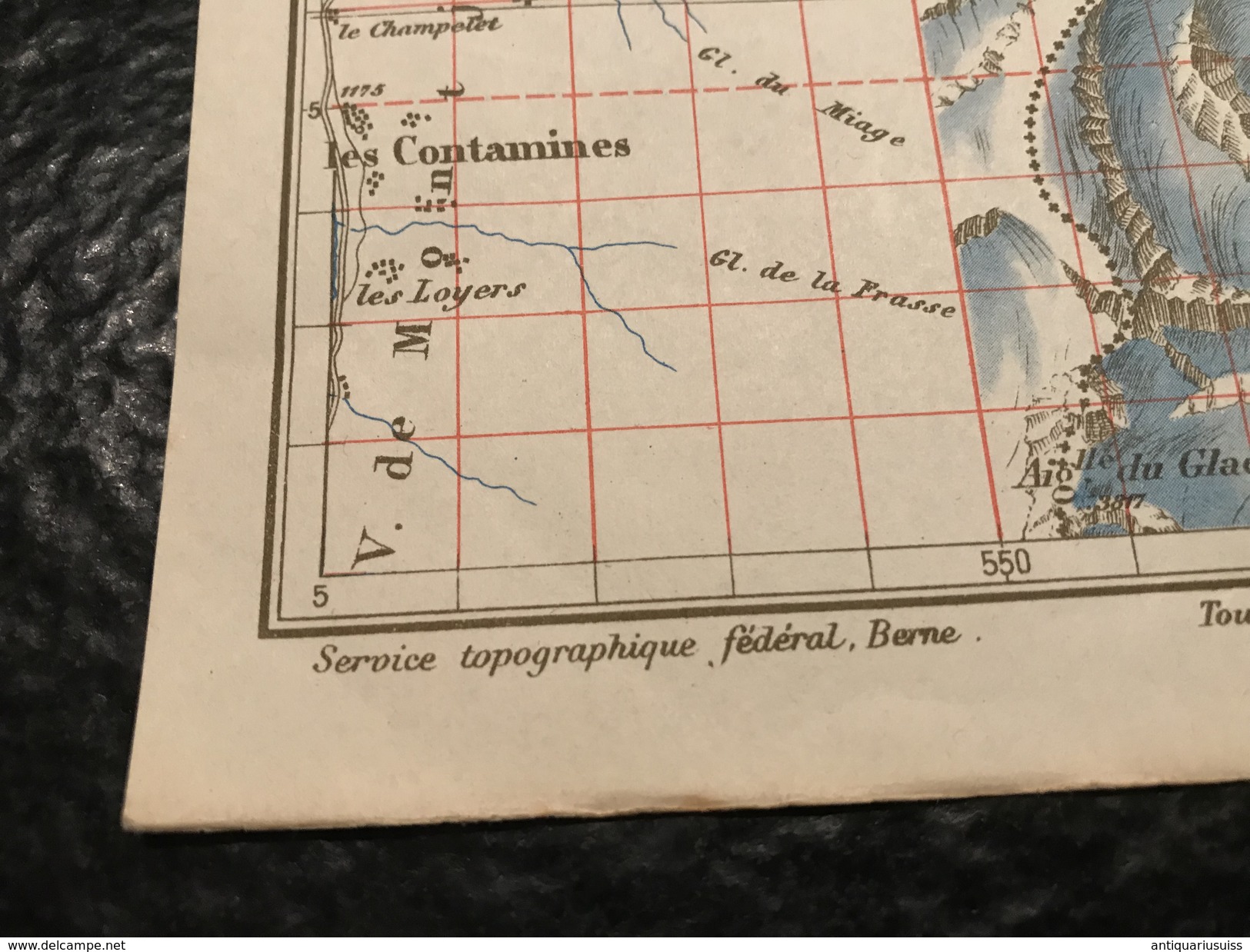 Karte Der Schweiz - Carte De La Suisse - St. Maurice - 1931 - Carte Topografiche