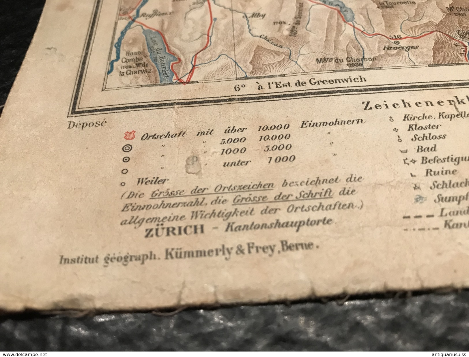 CARTE SCOLAIRE DE LA SUISSE - SCHULKARTE DER SCHWEIZ - Geographische Kaarten