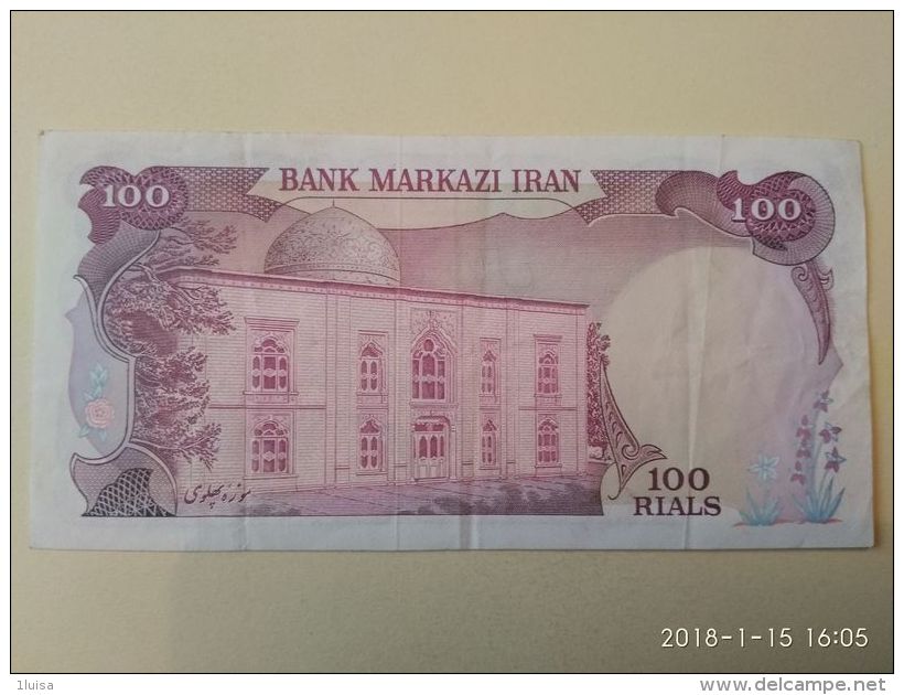 100 Rial 1974-79 - Irán