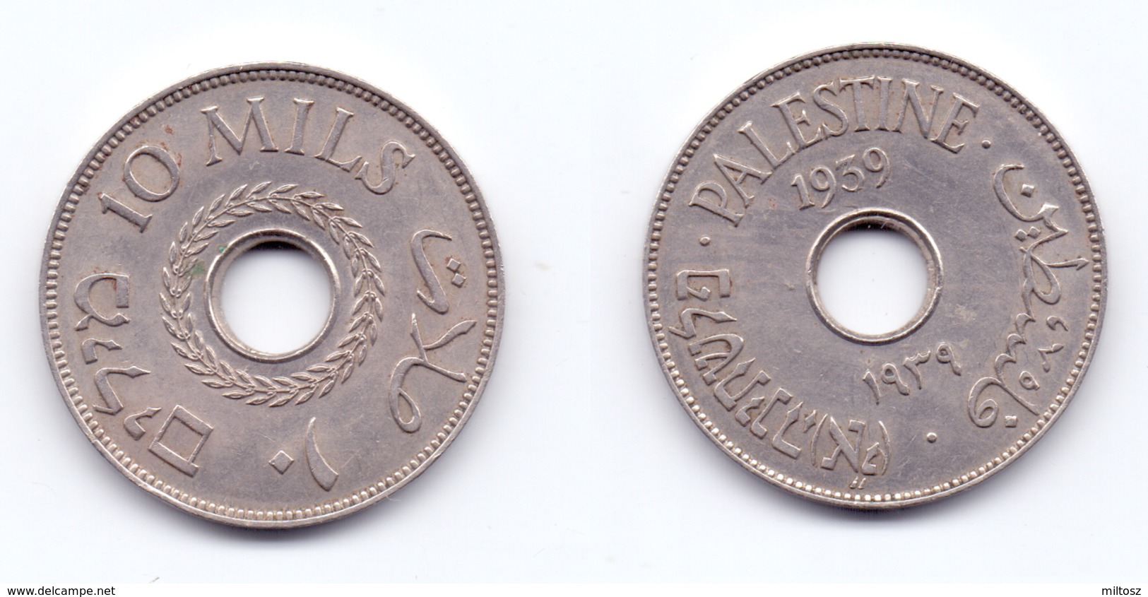 Palestine 10 Mils 1939 - Israel