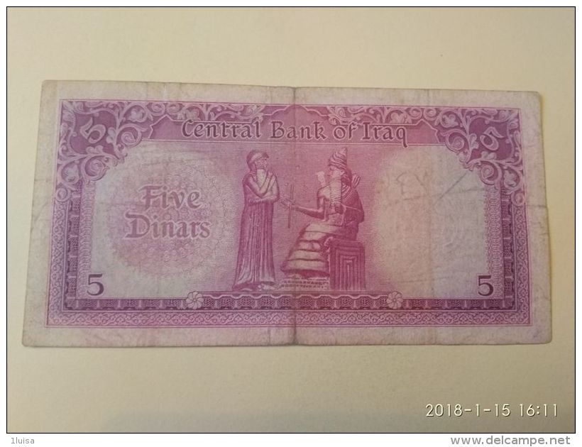 5 Dinars 1959 - Iraq
