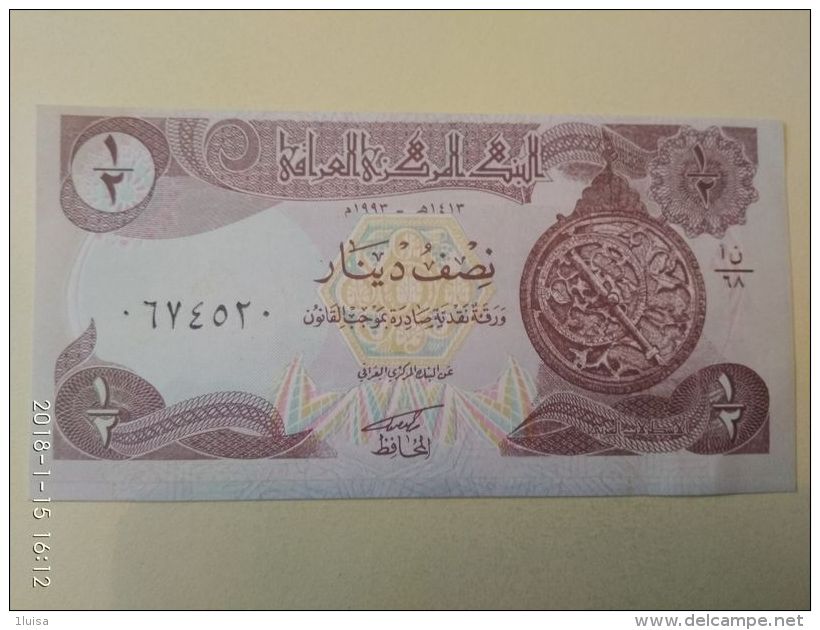 1/2 Dinars 1993 - Iraq