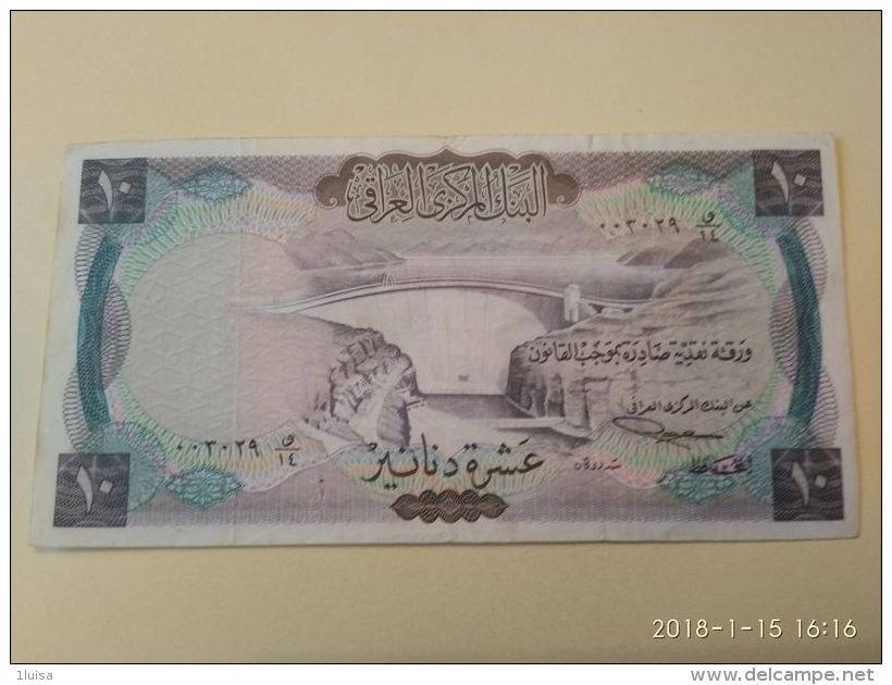 10 Dinars 1971 - Iraq