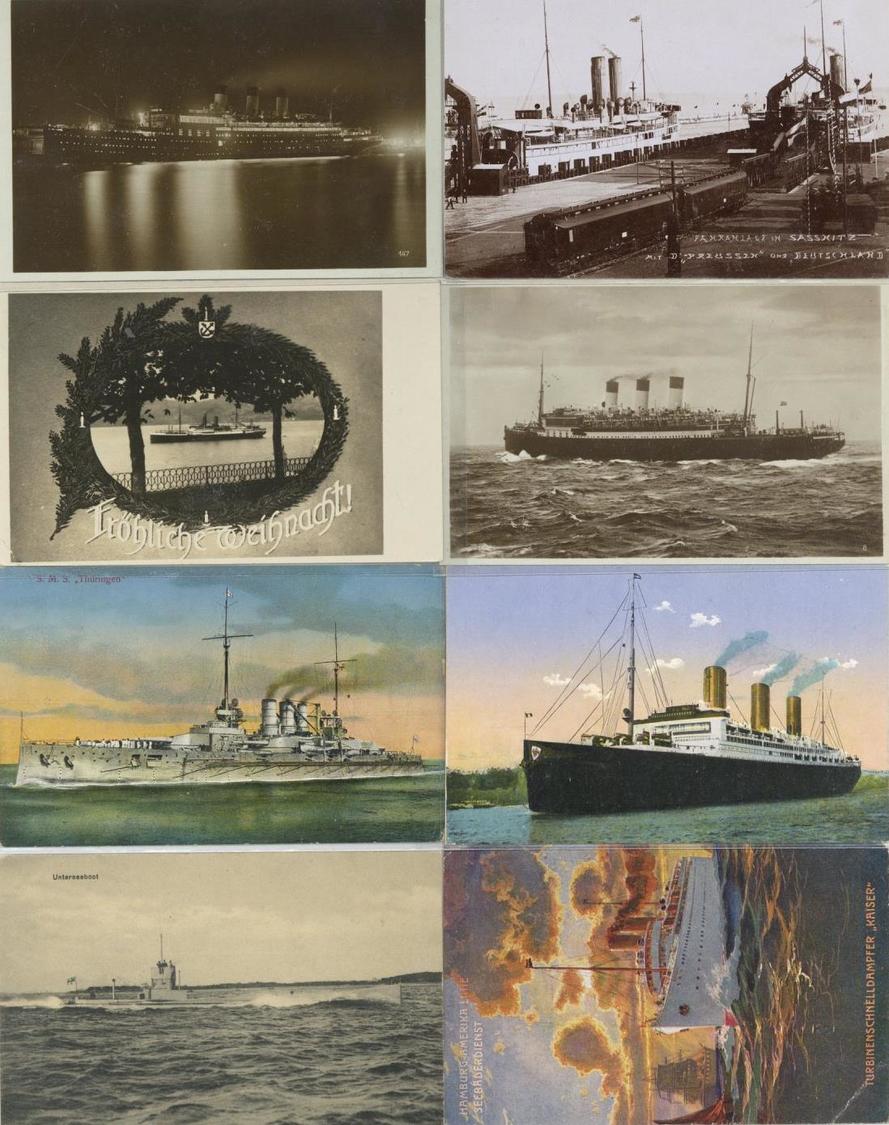Schiffe Partie Von über 150 Ansichtskarten I-II Bateaux - Oorlog