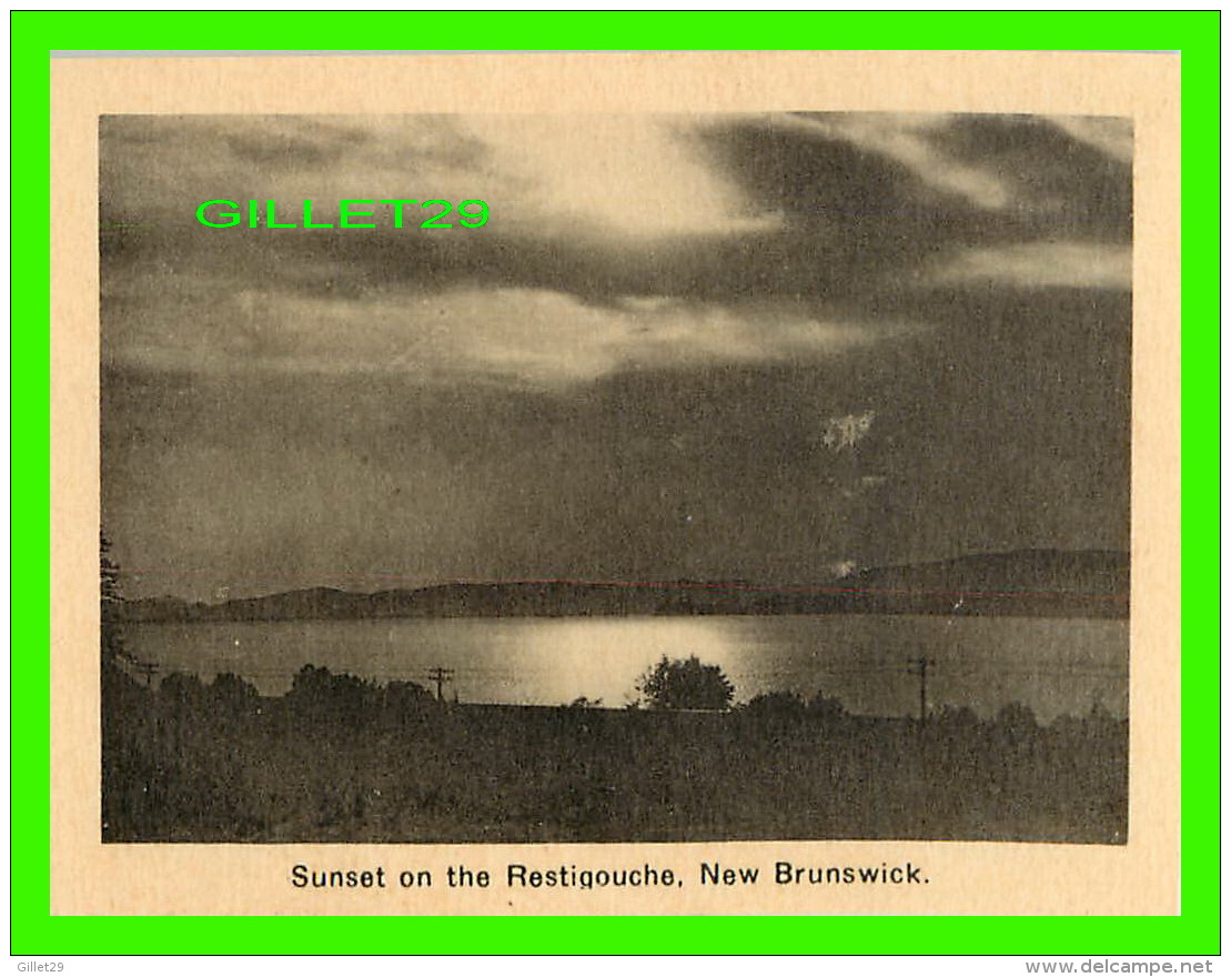 RESTIGOUCHE, NEW BRUNSWICK - MINI POSTCARD - SUNSET ON THE CITY - - Autres & Non Classés