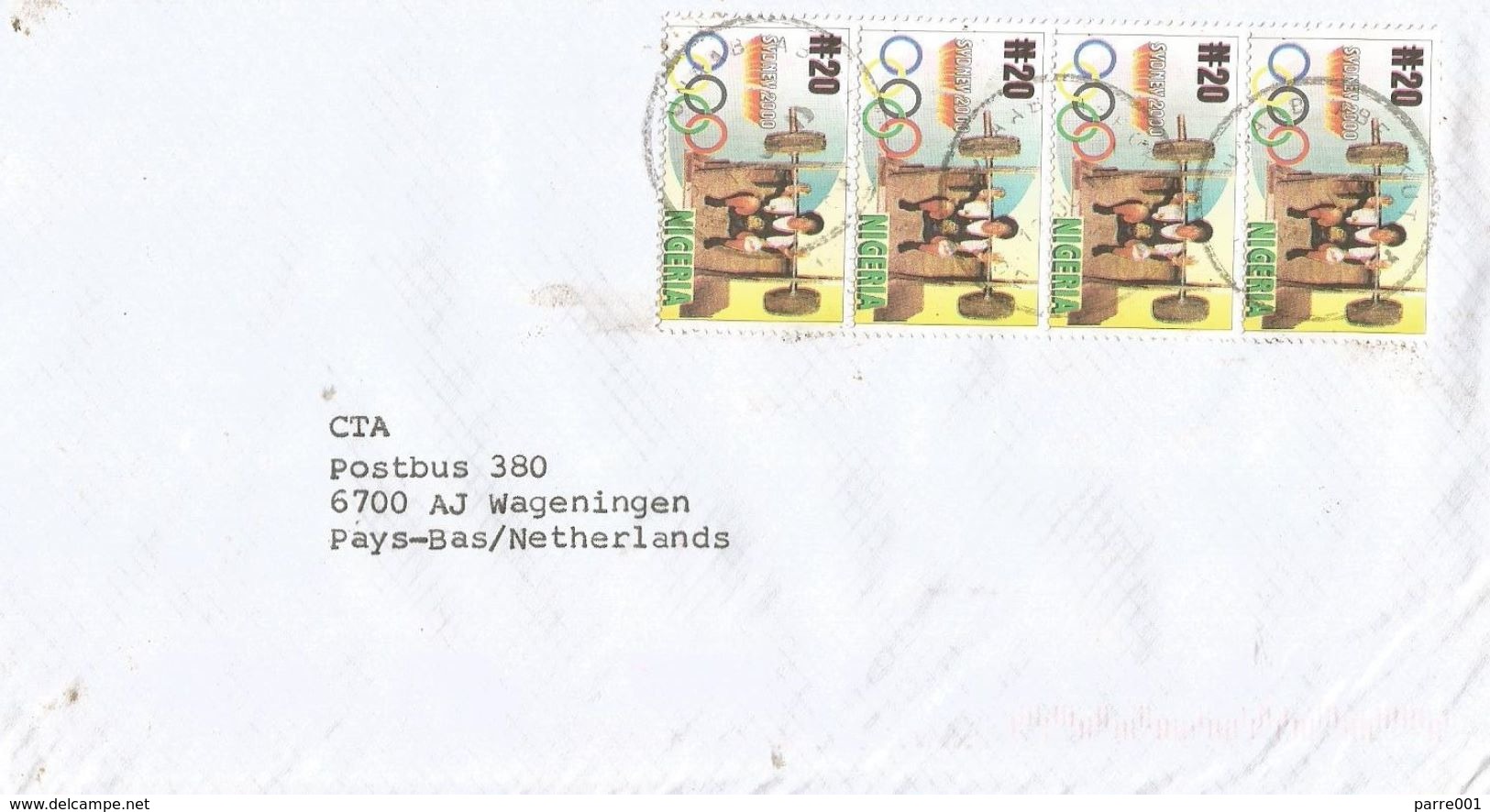 Nigeria 2008 Aba Olympic Games Sydney Weightlifting N20 Cover - Nigeria (1961-...)