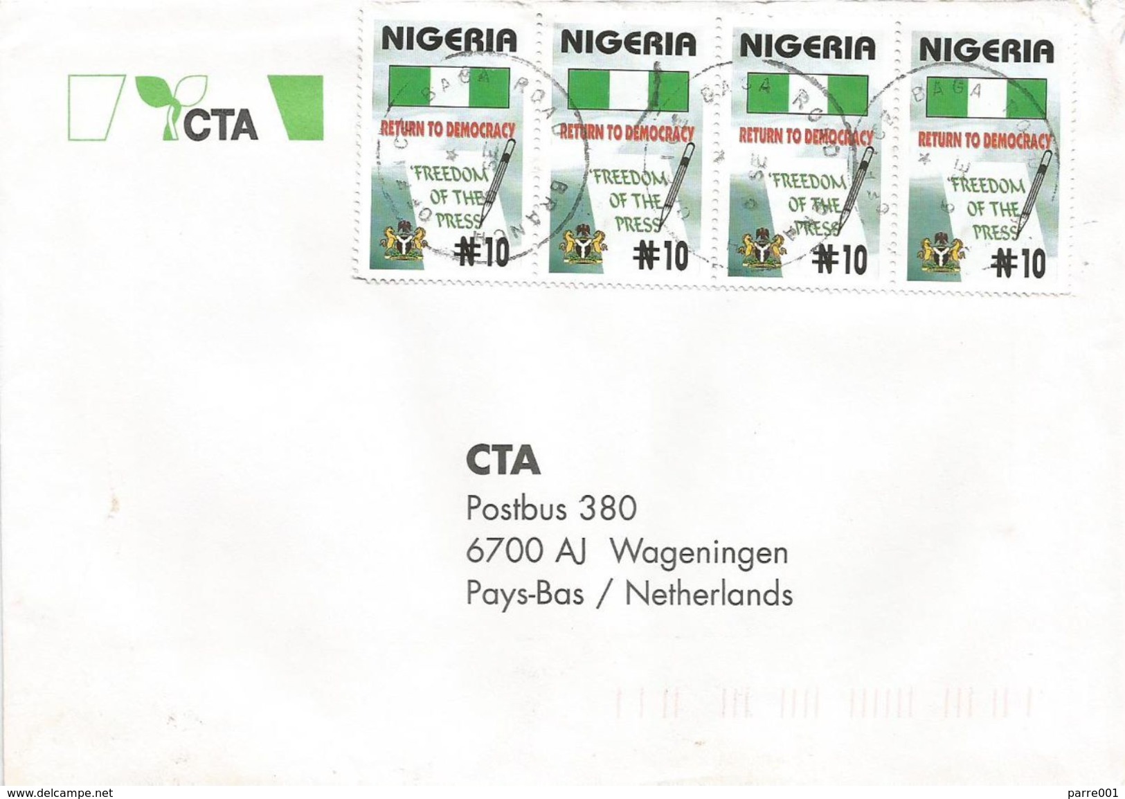 Nigeria 2008 Baga Democracy Press Freedom N10 Cover - Nigeria (1961-...)