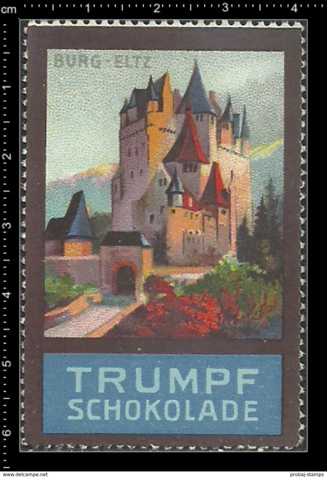 German Poster Stamps, Reklamemarke, Cinderellas, Castle, Schloss, Burg, Kastell, Eltz, - Castelli