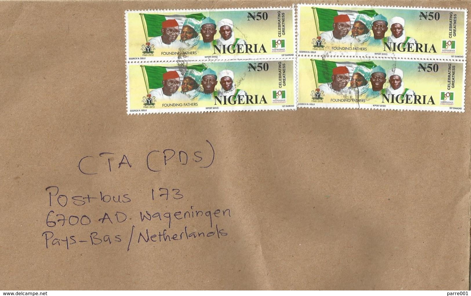 Nigeria 2015 Jos Founding Fathers Independence N50 Cover - Nigeria (1961-...)