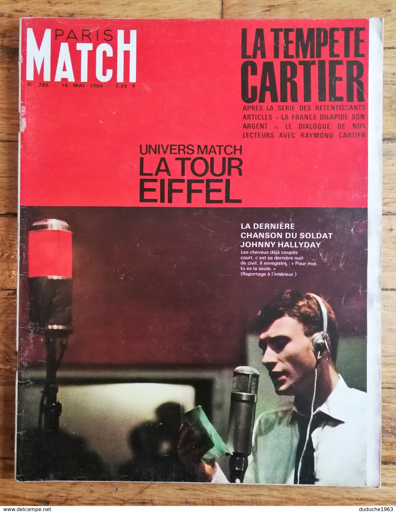 Paris Match 05/1964. Johnny Hallyday Soldat N°788 - People