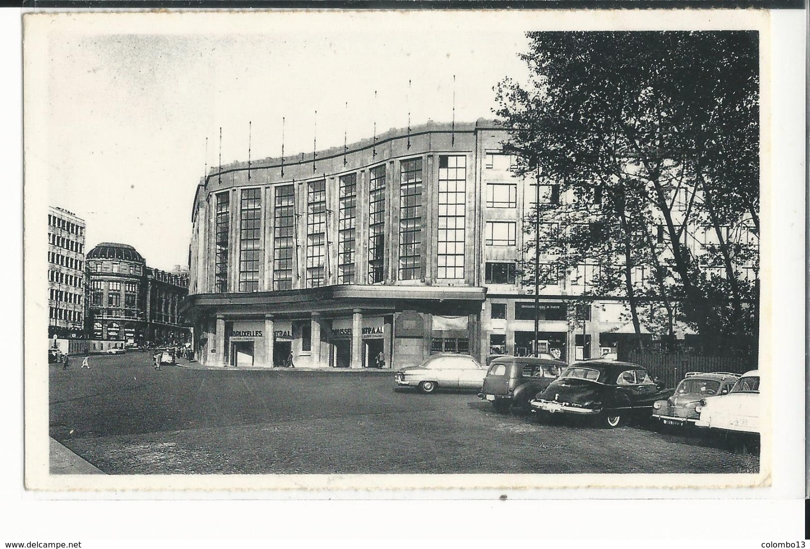 BELGIQUE BRUXELLES GARE CENTRALE 1955 - Spoorwegen, Stations