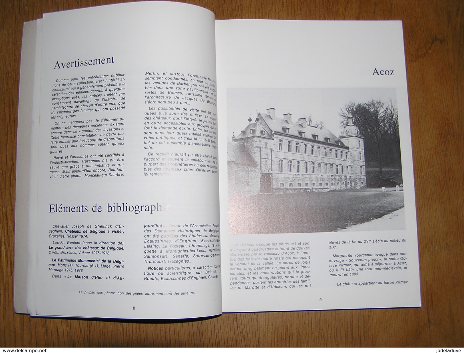 CHÂTEAUX ET MANOIRS EN HAINAUT Régionalisme Château Attre Beloeil Ecaussinnes Lalaing Enghien Acoz Morialmé Feluy Graty - Belgique