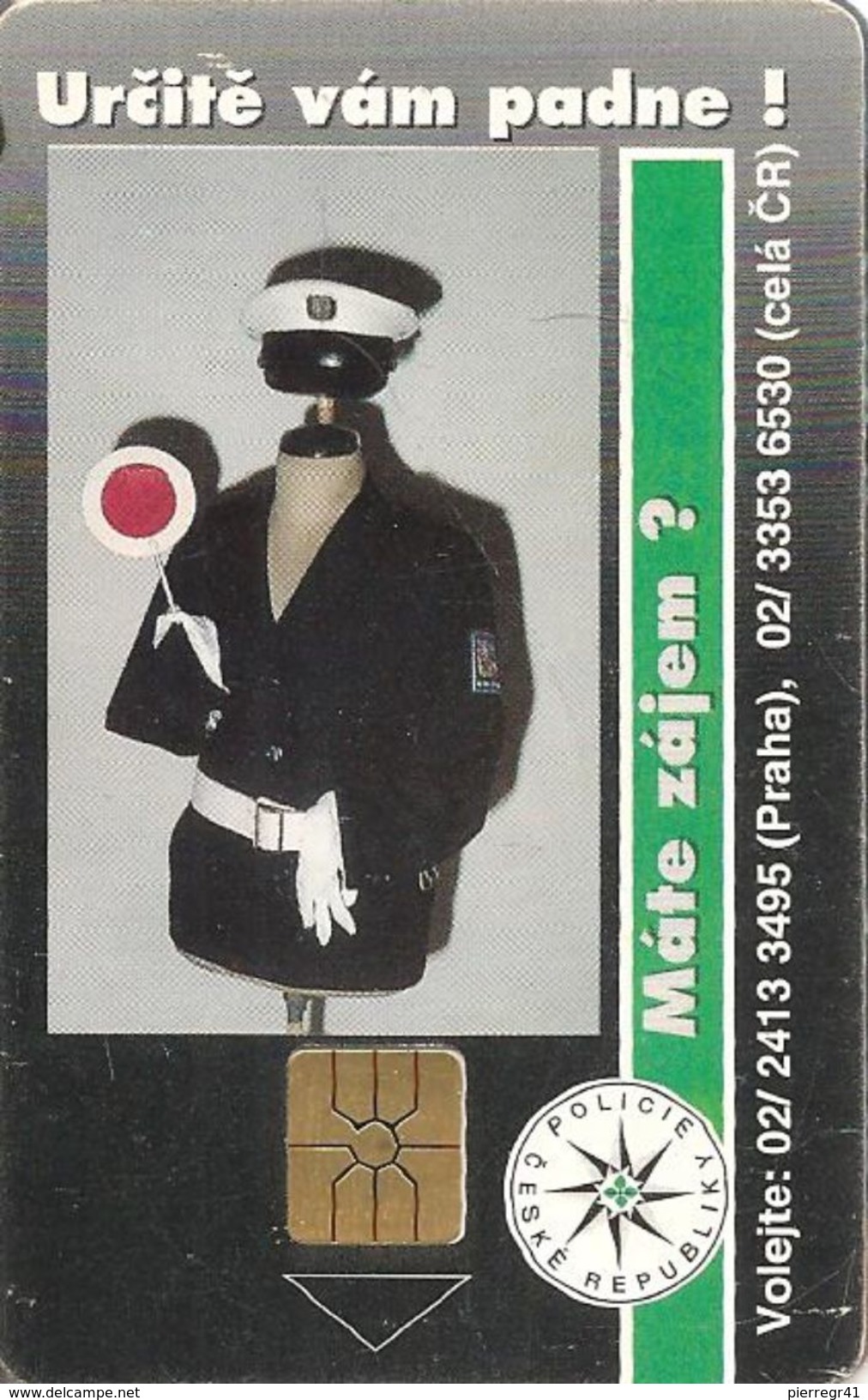 CARTEà-PUCE-1994-50-POLICIER-UTILISE-TBE - Checoslovaquia