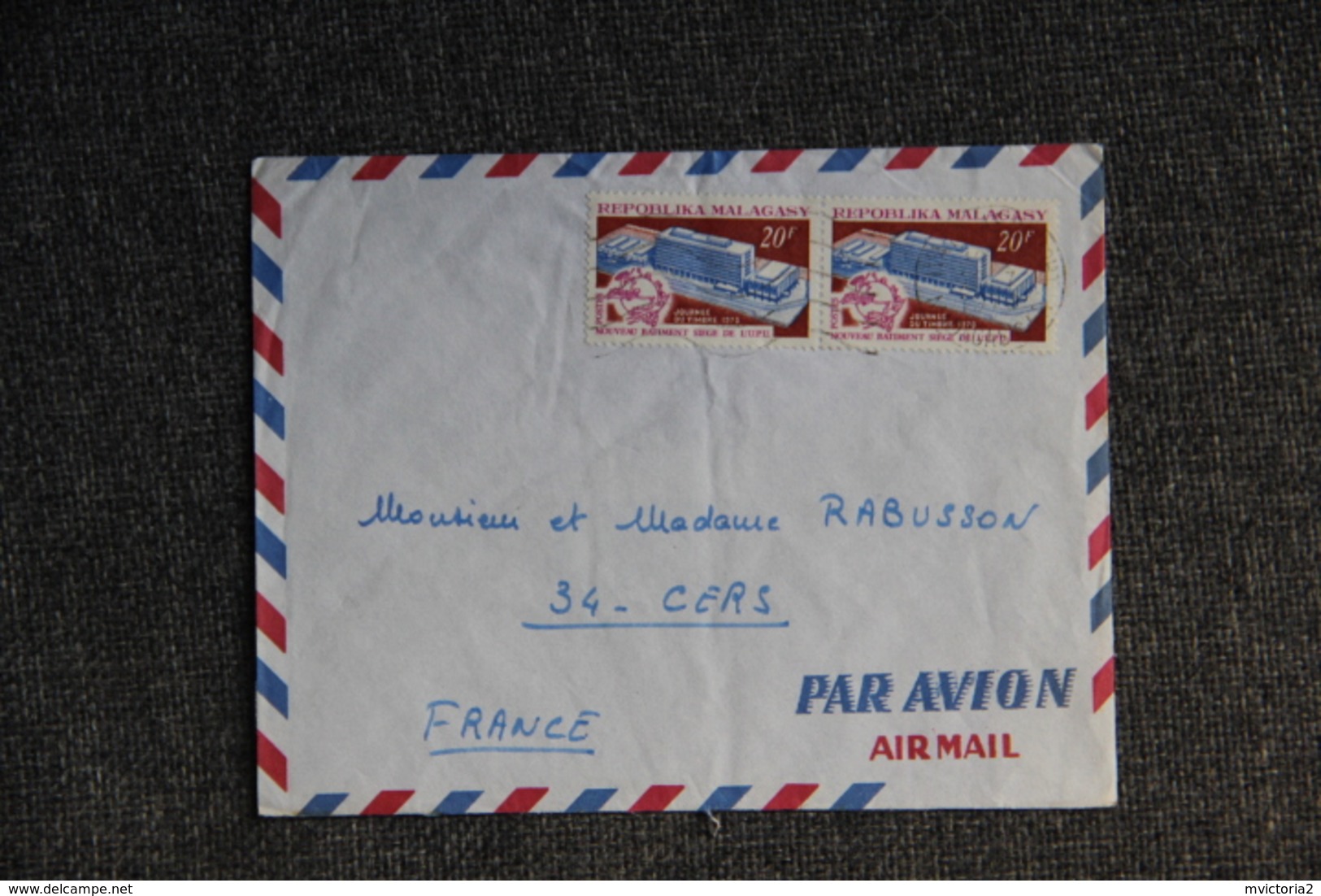 Lettre De MADAGASCAR Vers FRANCE - Madagascar (1960-...)