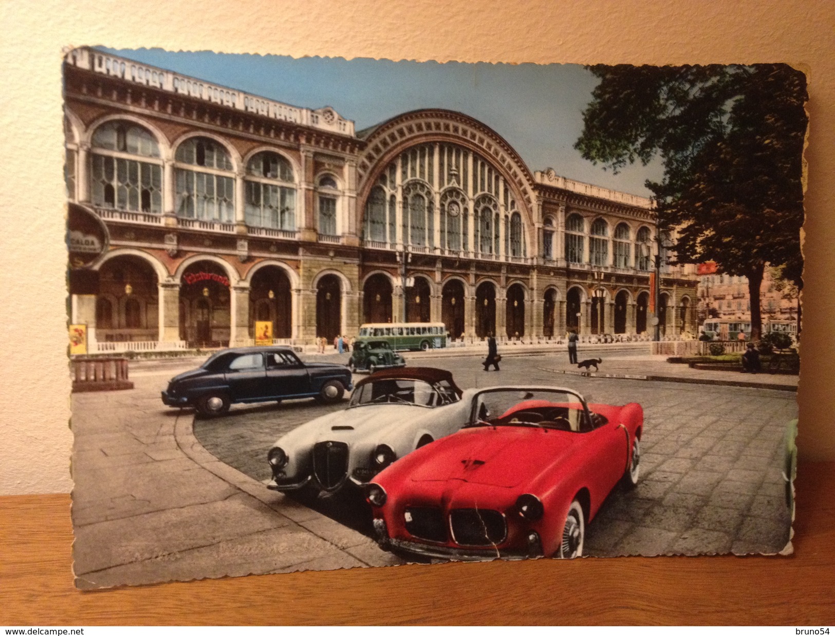 Cartolina Stazione Porta Nuova Auto D'epoca Sportive Cars Cabrio Viaggiata Anni 60 - Stazione Porta Nuova