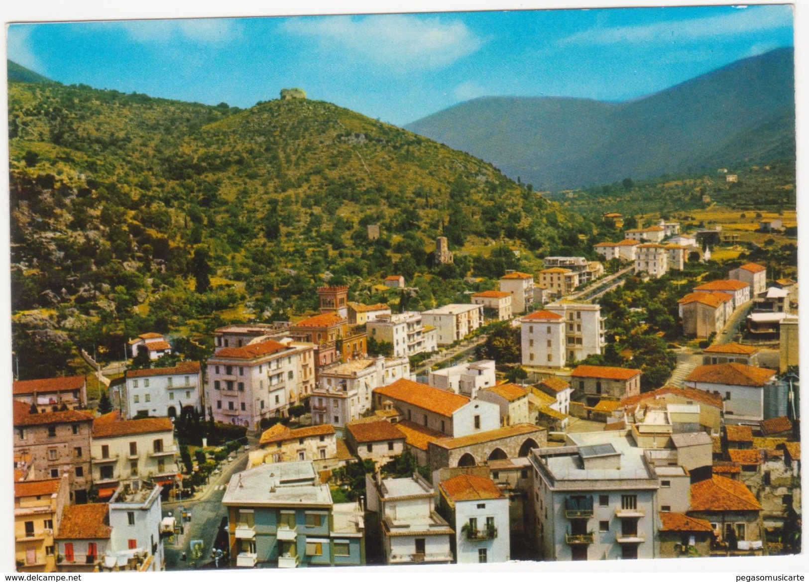 A068 ITRI LATINA PANORAMA VISTO DAL CASTELLO 1970 CIRCA - Latina