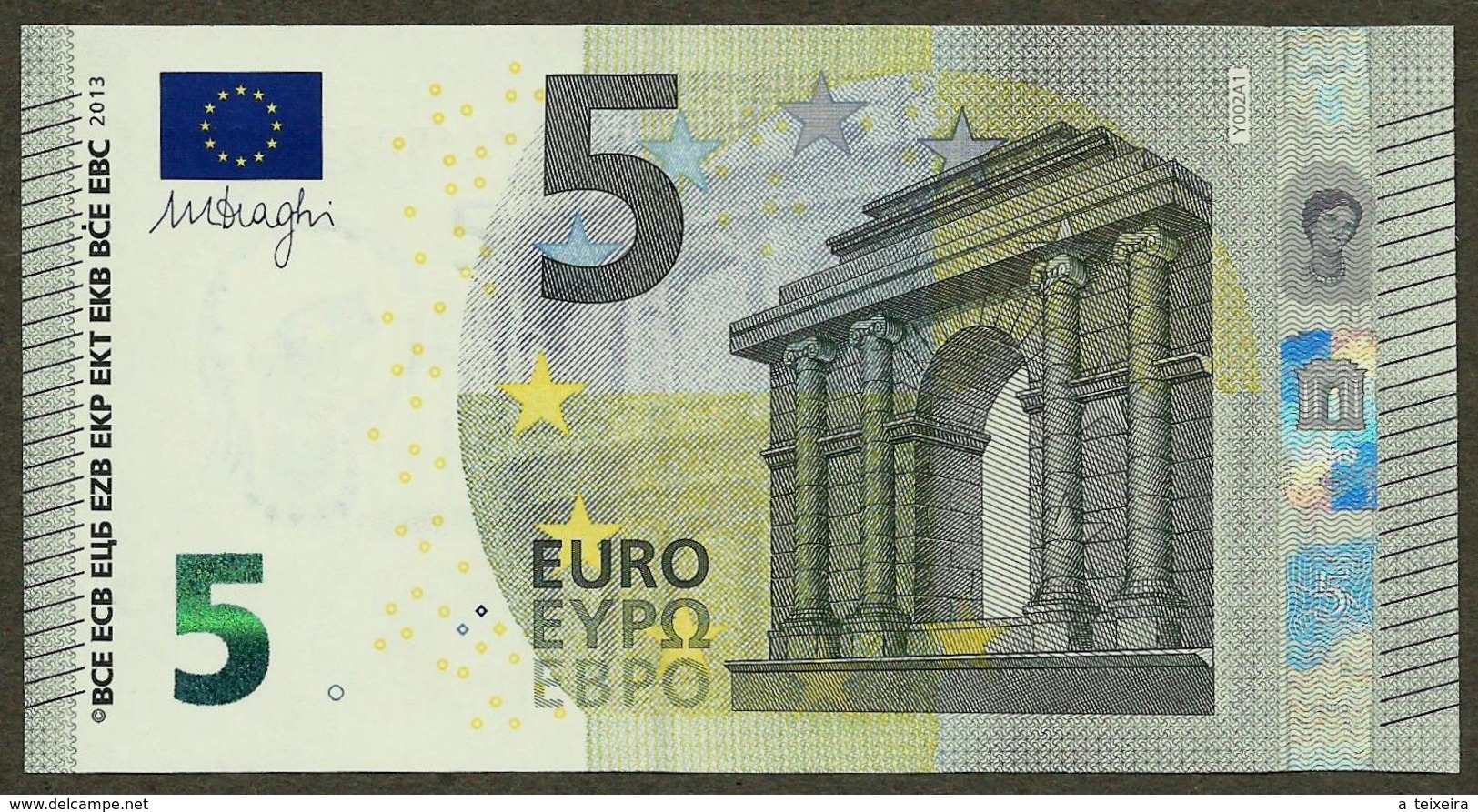 Greece - 5 Euro - Y002 A1 - YA1805590871 - Draghi - UNC - 5 Euro