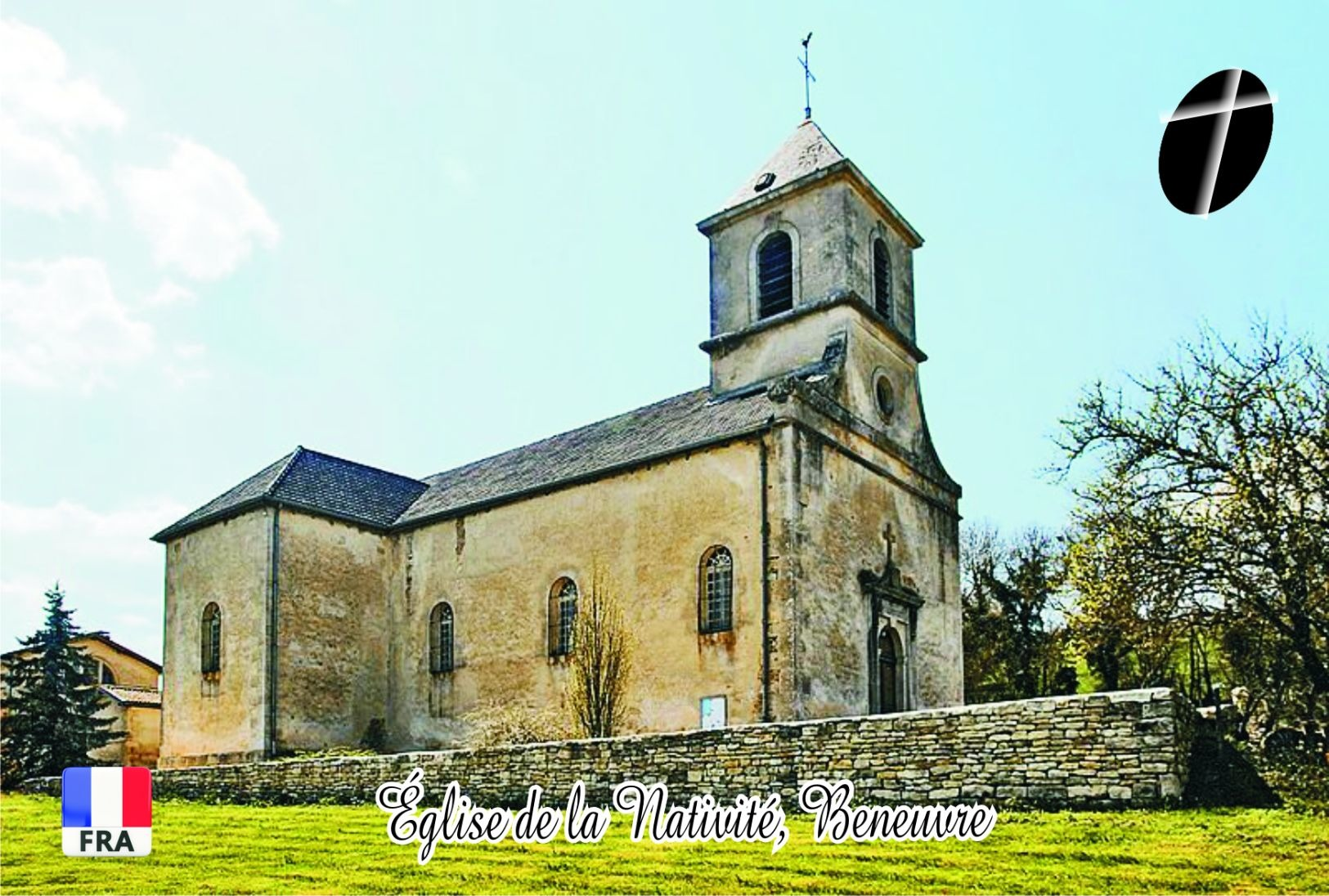 Carte Postale, Eglises, Churches Of France (Côte-d'Or), Beneuvre, Église De La Nativité - Eglises Et Cathédrales