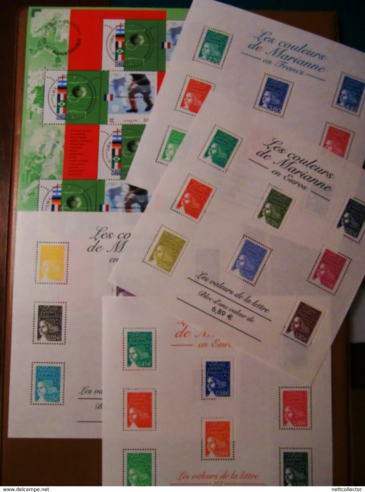 FRANCE FACIALE 200 EUROS COLLECTION 68 BLOCS DIFFERENTS NEUFS** SUP