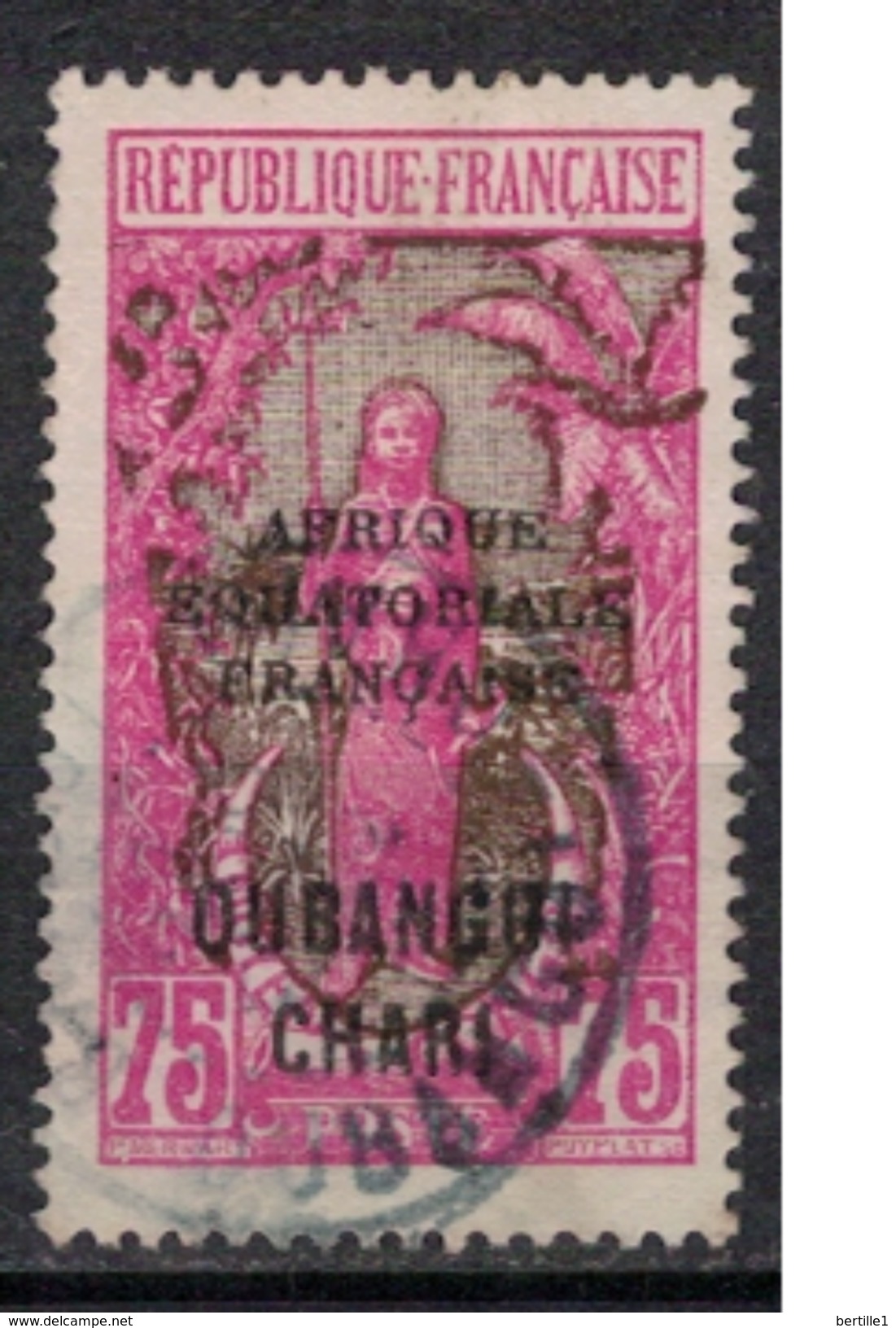 OUBANGUI          N°  YVERT     58     ( 4 )            OBLITERE       ( SD ) - Used Stamps