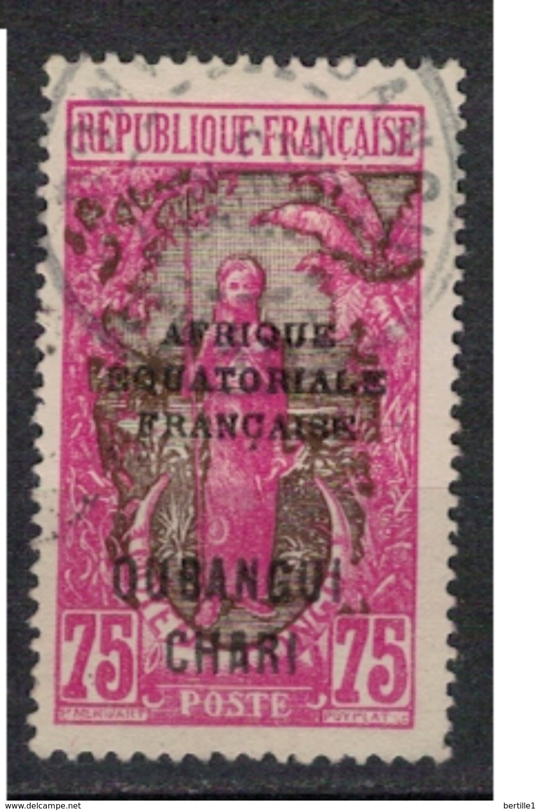 OUBANGUI          N°  YVERT     58     ( 5 )            OBLITERE       ( SD ) - Used Stamps