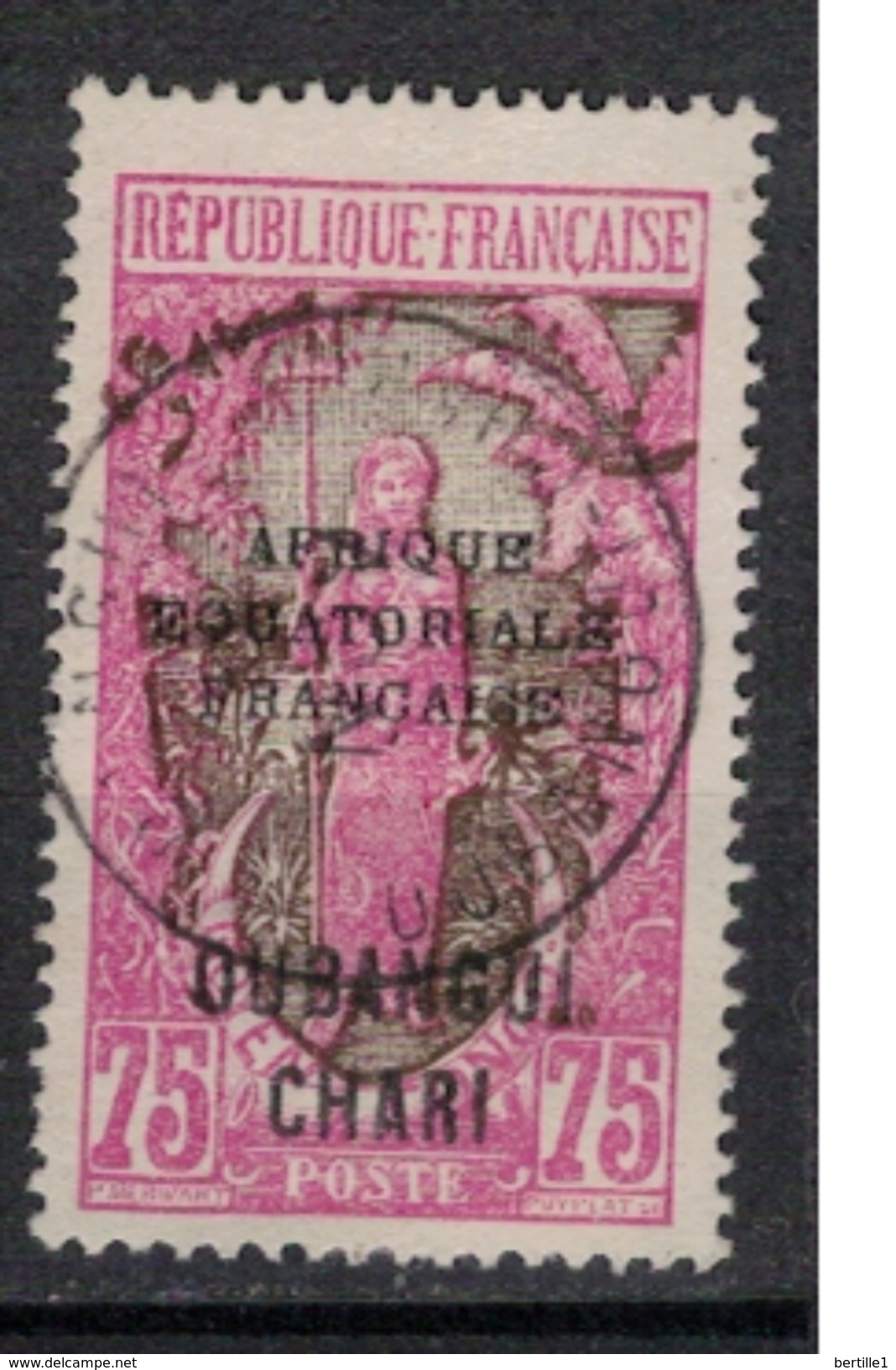 OUBANGUI          N°  YVERT     58     ( 6 )            OBLITERE       ( SD ) - Used Stamps