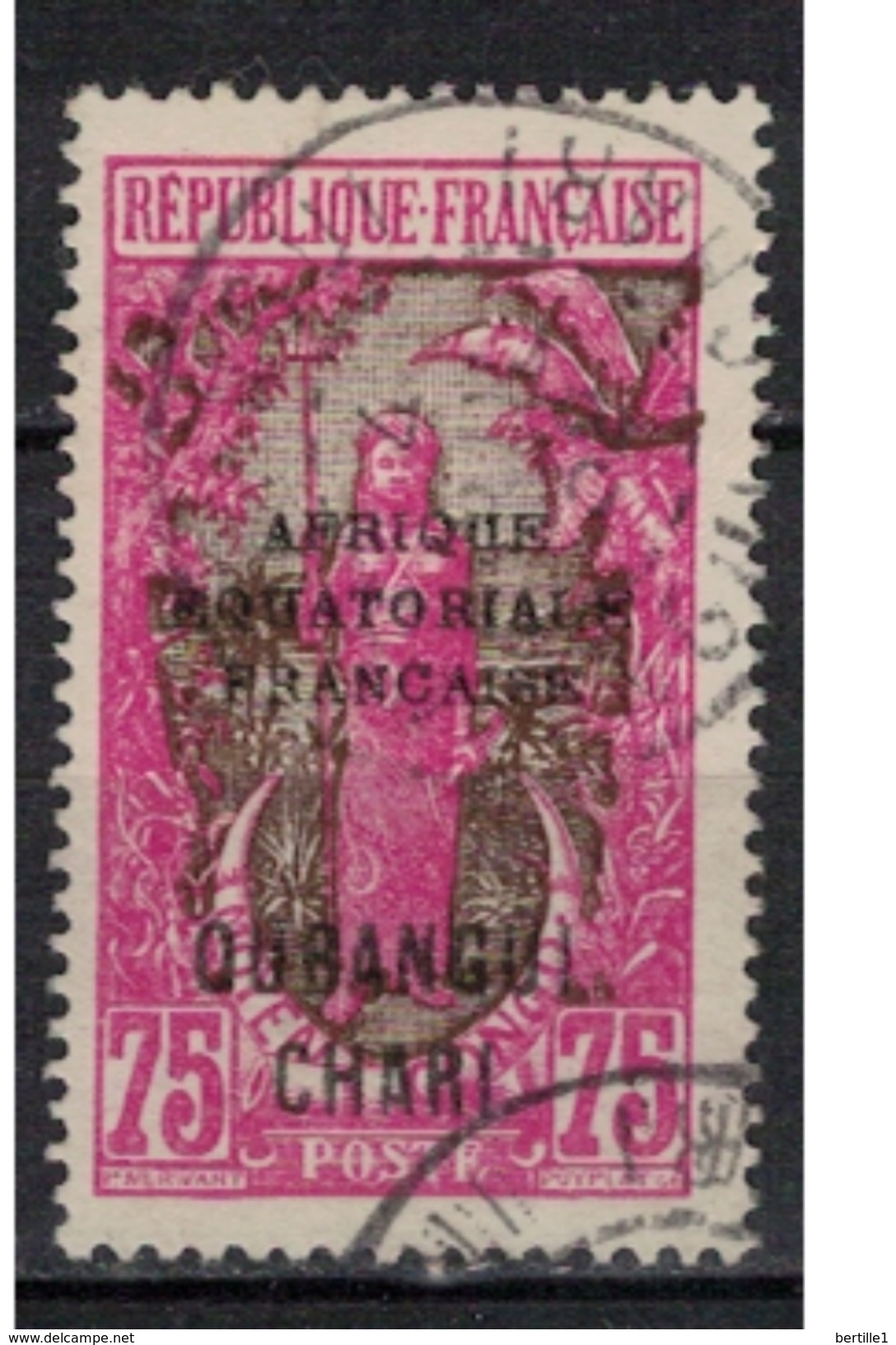 OUBANGUI          N°  YVERT     58     ( 10 )            OBLITERE       ( SD ) - Used Stamps
