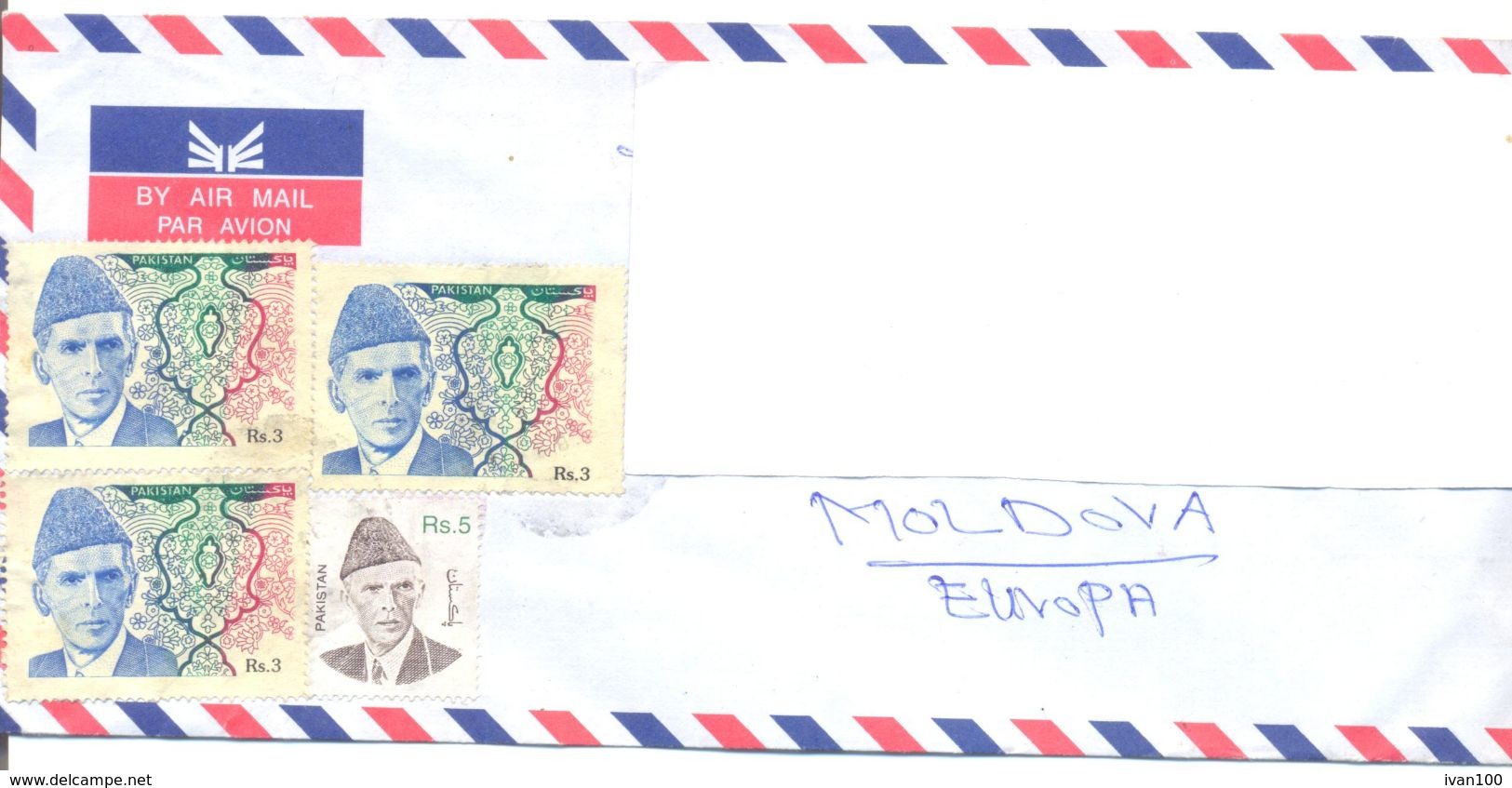 2001. IPakistan, The Letter Sent By Air-mail Post To Moldova - Pakistan