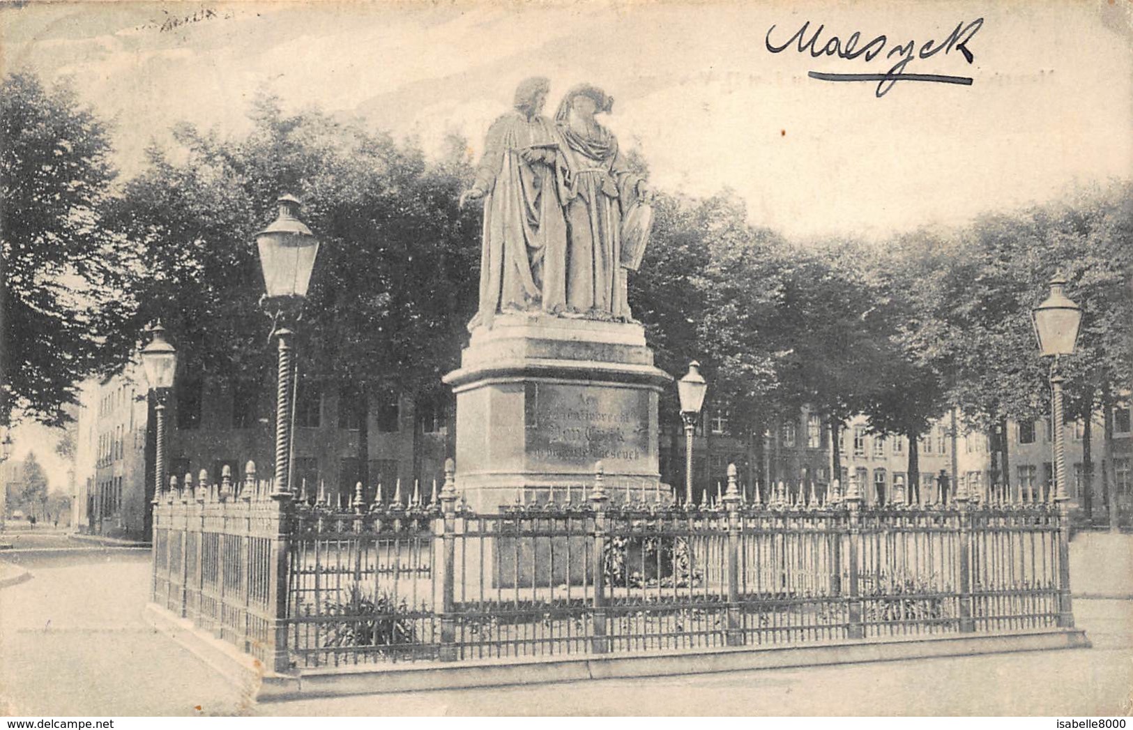 Maaseik  Maaseyck  Statue Des Peintres J. Et H. Van Eyck Schilders Standbeeld       I 2587 - Maaseik