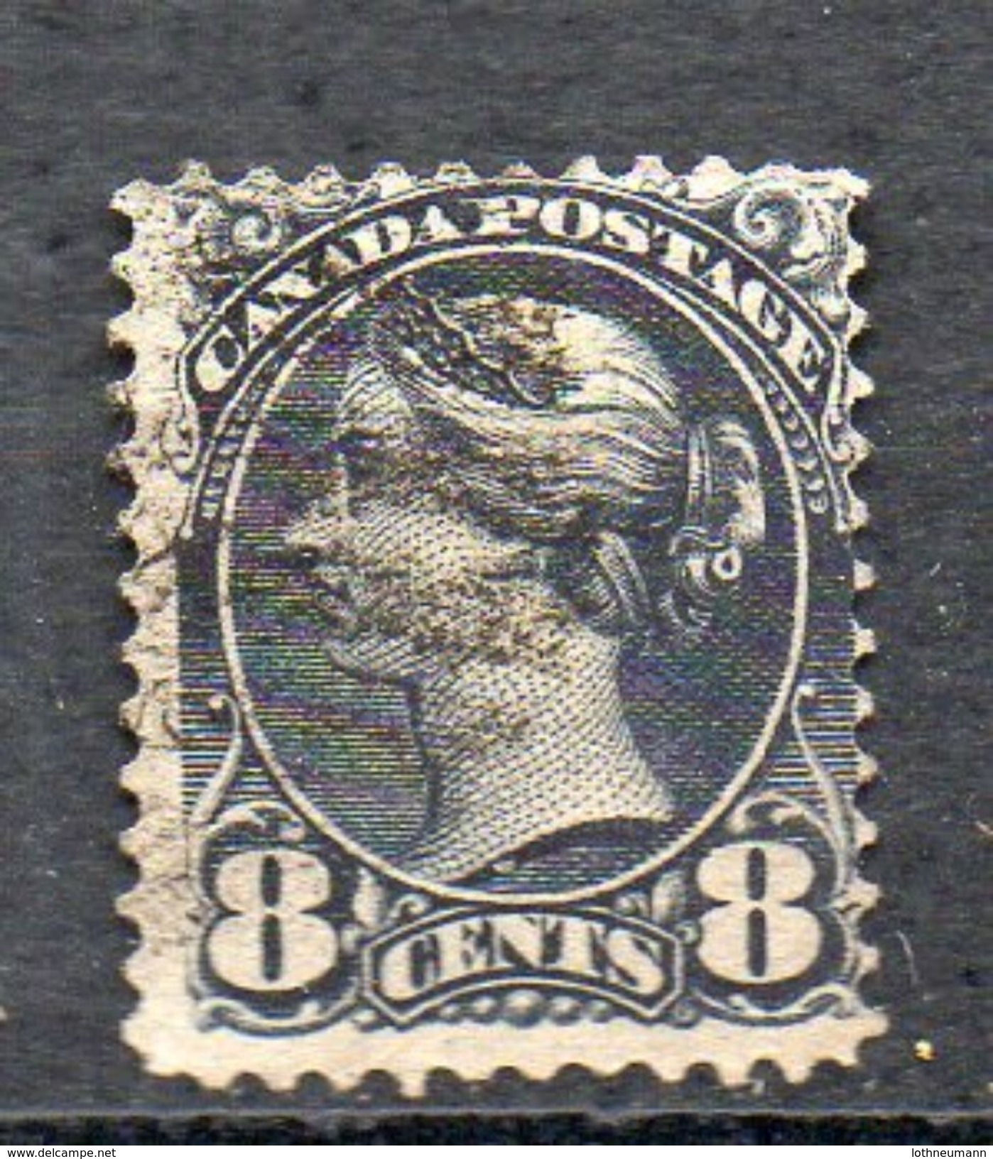 Canada 1893: 8 C Victoria Grey, Used, Perforation See Scan; Michel No. 35) - Gebraucht