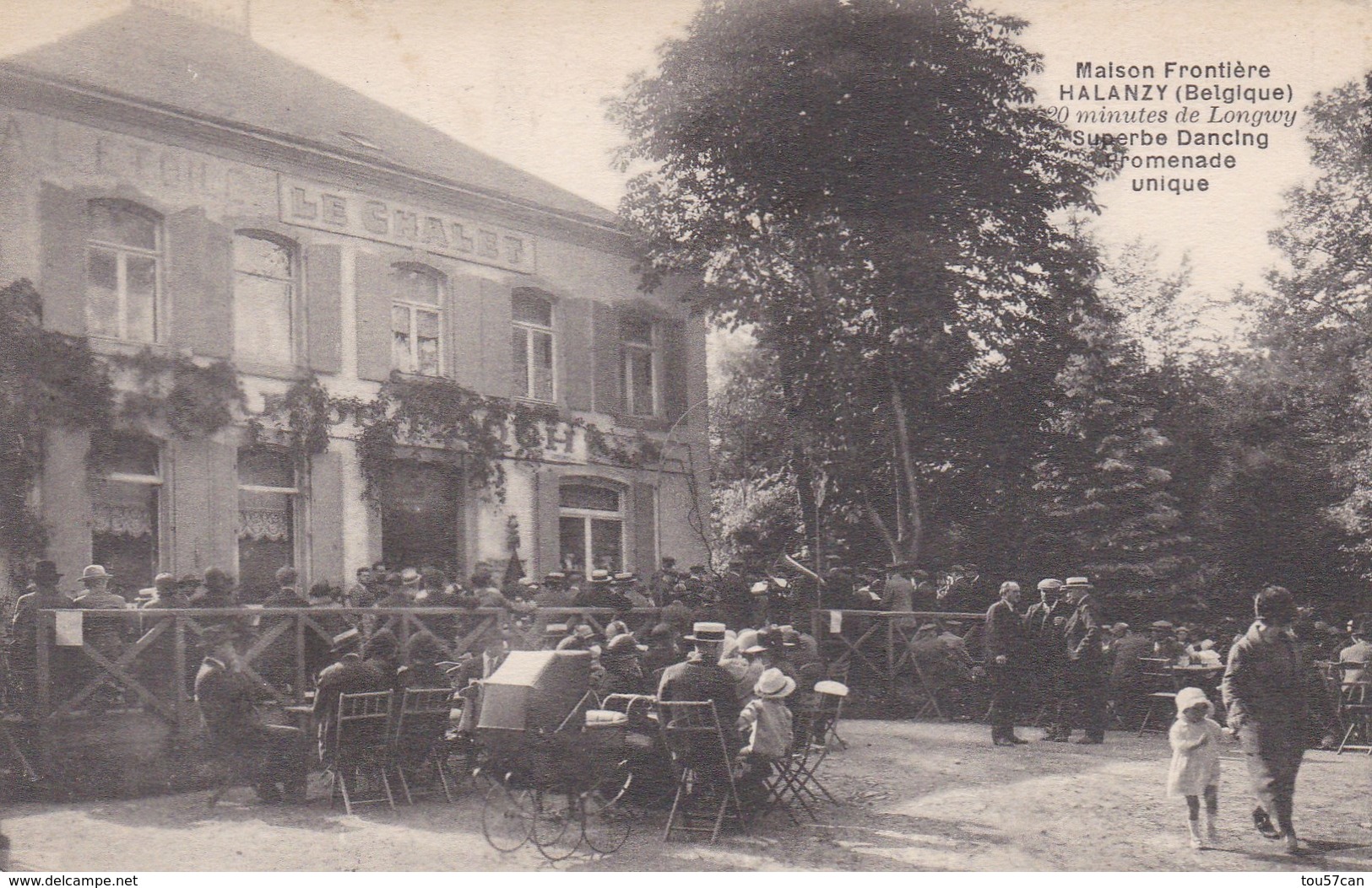 HALANZY - AUBANGE - LUXEMBOURG - BELGIQUE  - PEU COURANTE CPA TRÈS ANIMÉE - 1931. - Aubange