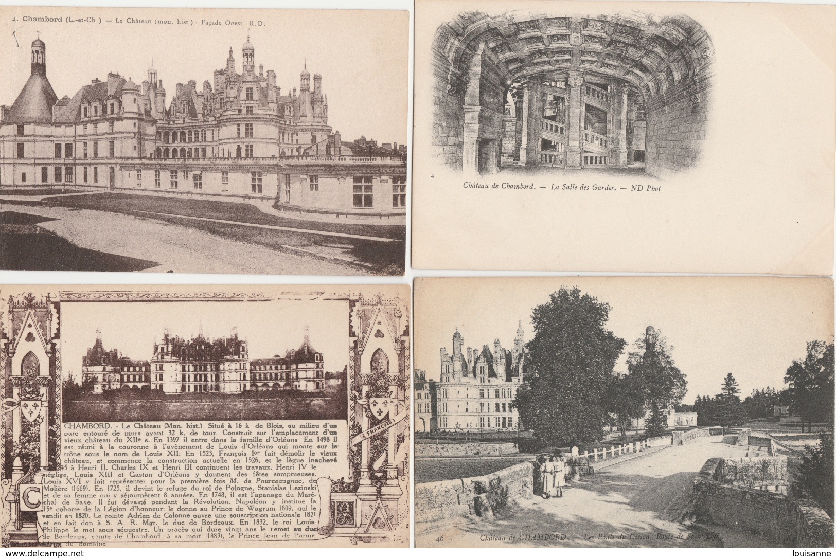 18 / 1 / 219  -  LOT  DE  20  CPA    DE  CHAMBORD  ( 41 )  Toutes Scanées - 5 - 99 Cartoline