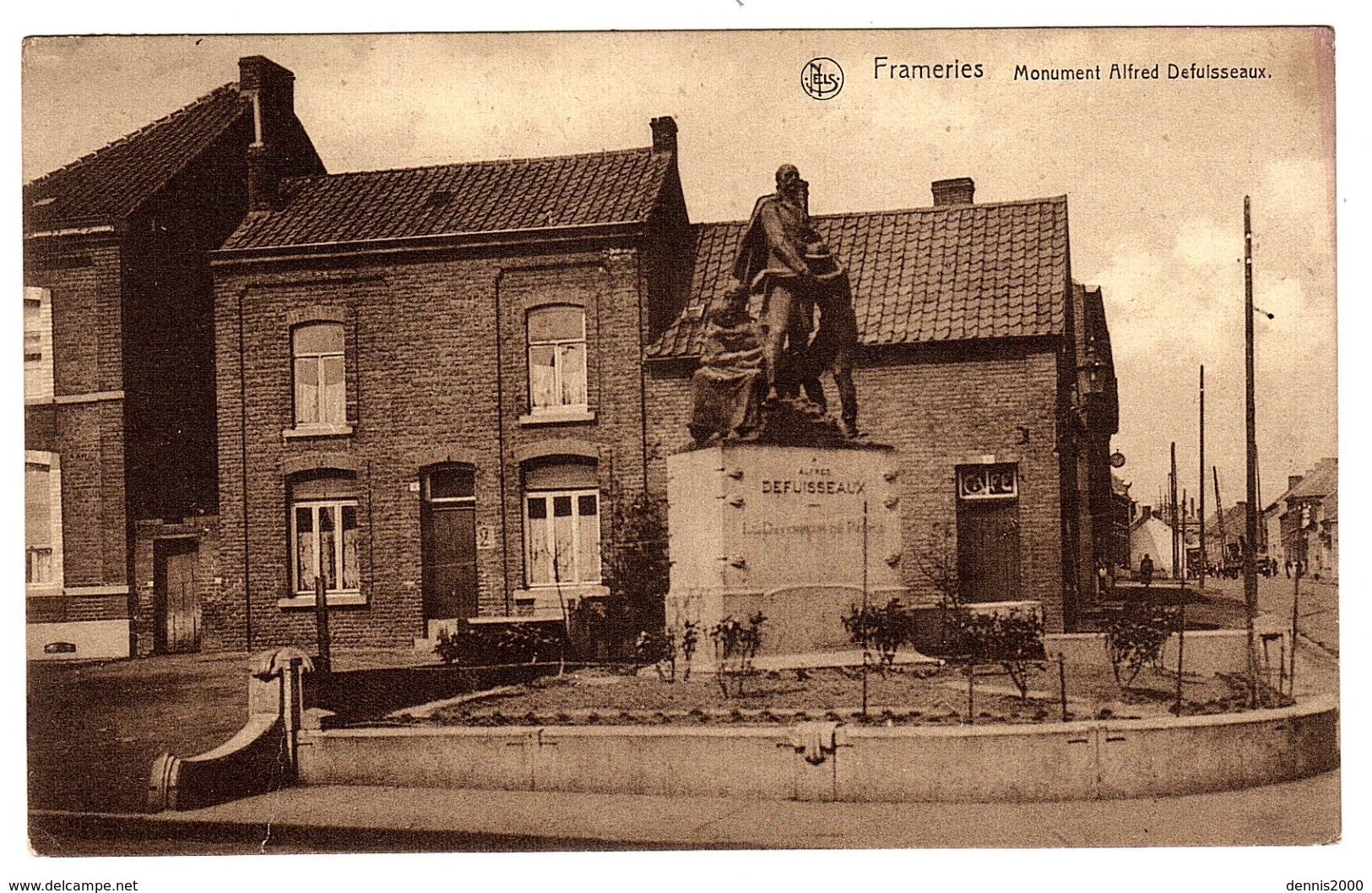 FRAMERIES - Monument Alfred Defuisseaux - Ed. L. Dupont, Genly - Frameries