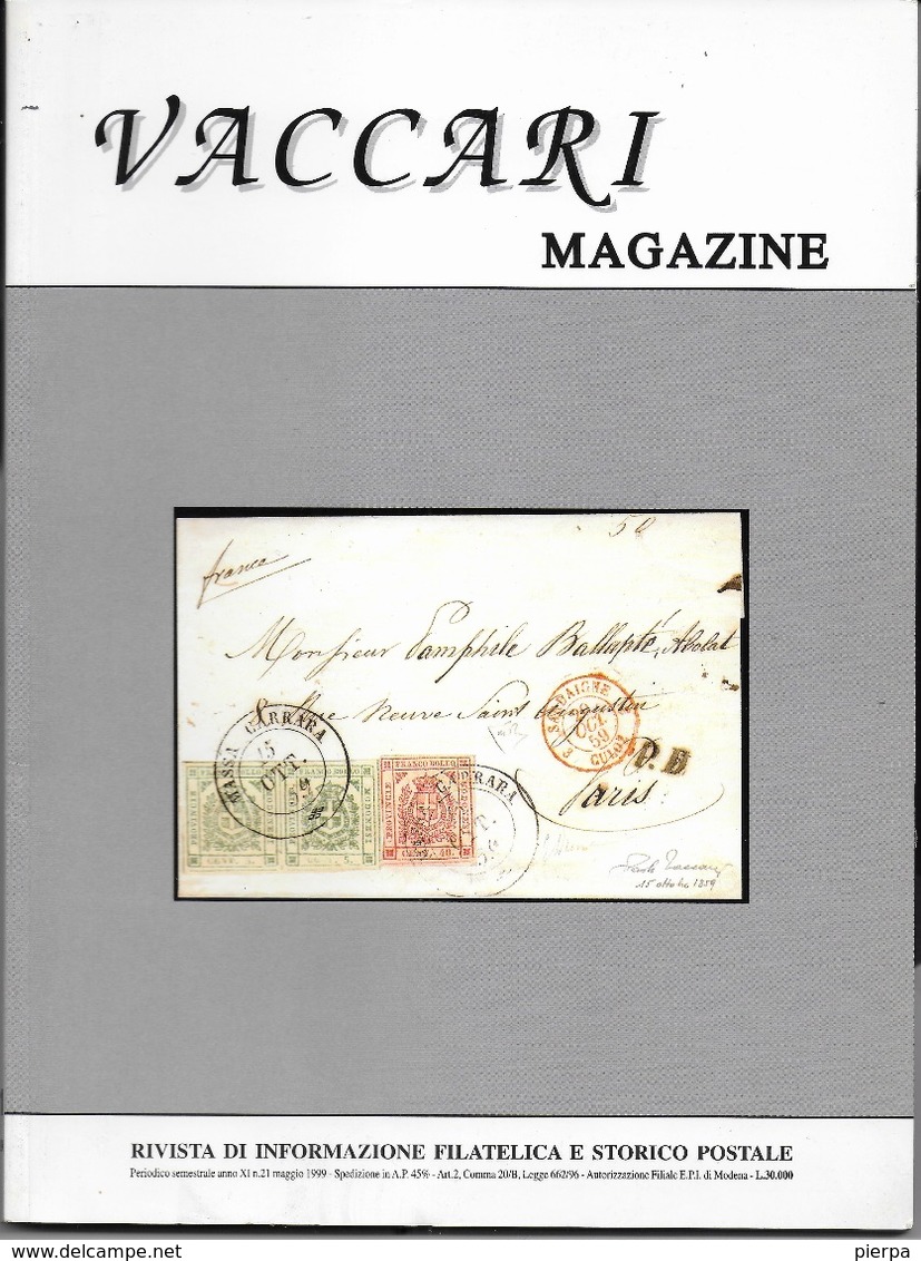 VACCARI MAGAZINE - N. 21 - MAGGIO 1999 - Italiane (dal 1941)