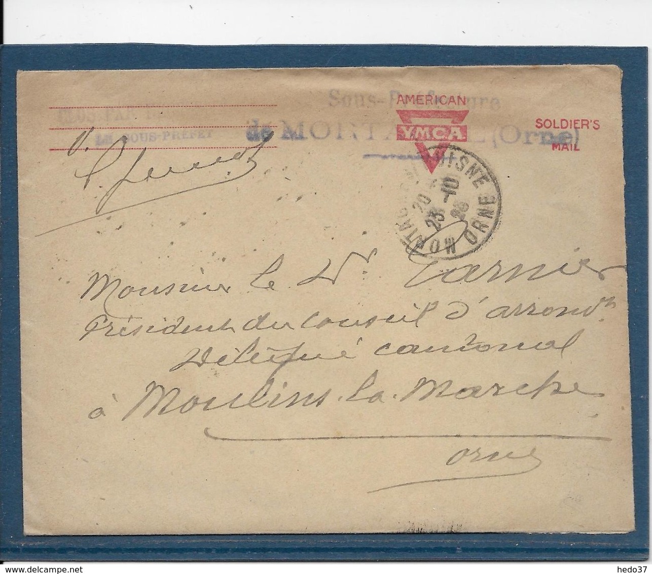 Etats Unis - Entier American YMCA - Soldier's Mail - Marcophilie