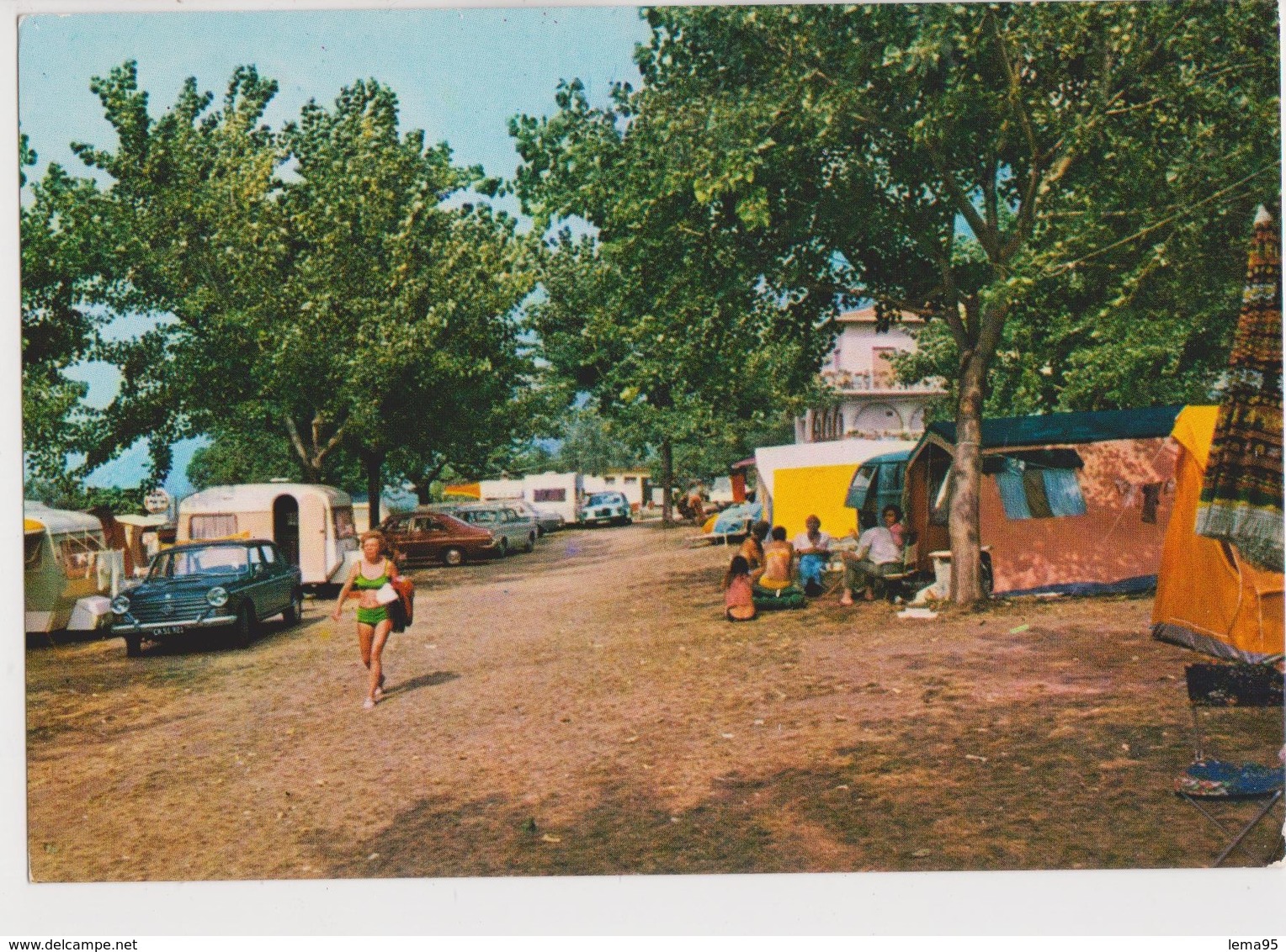 LAGO DI GARDA MALCESINE CAMPING MARTORA BUNGALOW MAROADI VIAGGIATA ANNO 1975 - Verona