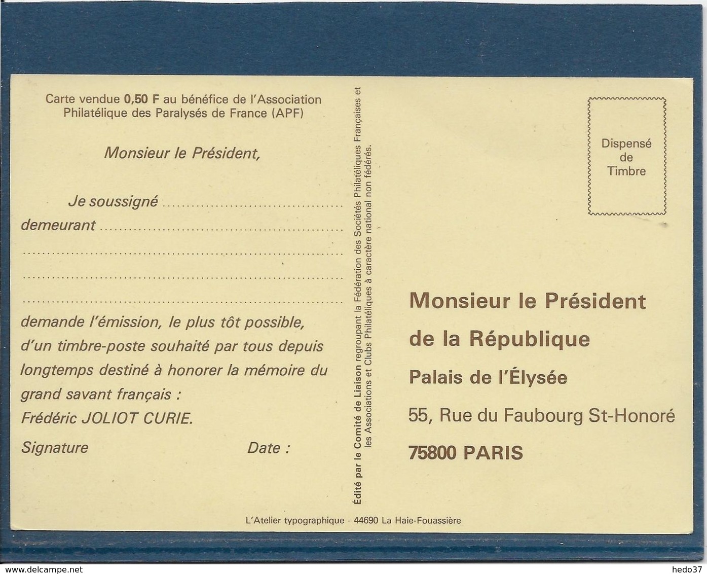 France Pseudo-entier - Private Stationery