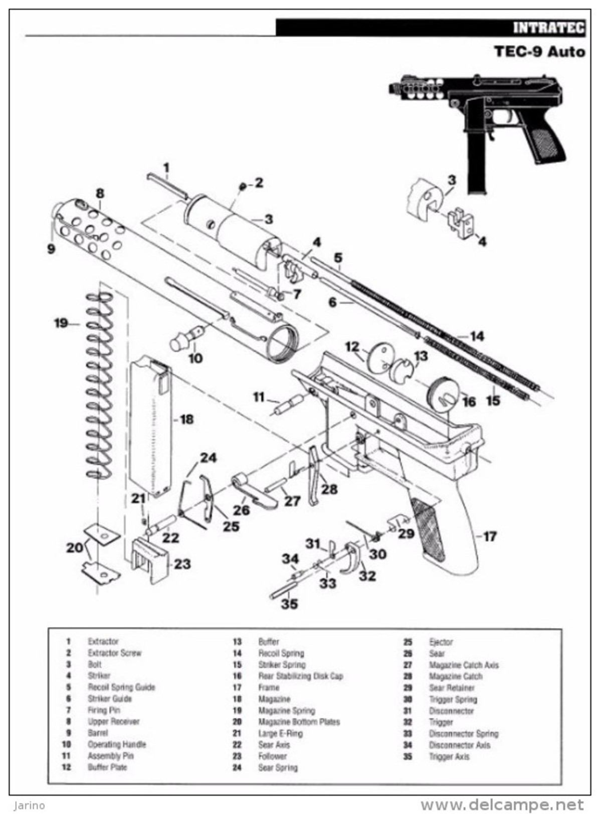 Exploded Gun Drawings,1034 Pages Sur DVD,975 Isometric Views Handguns Shotguns Rifles Manufacturer's Directory + More - Verenigde Staten