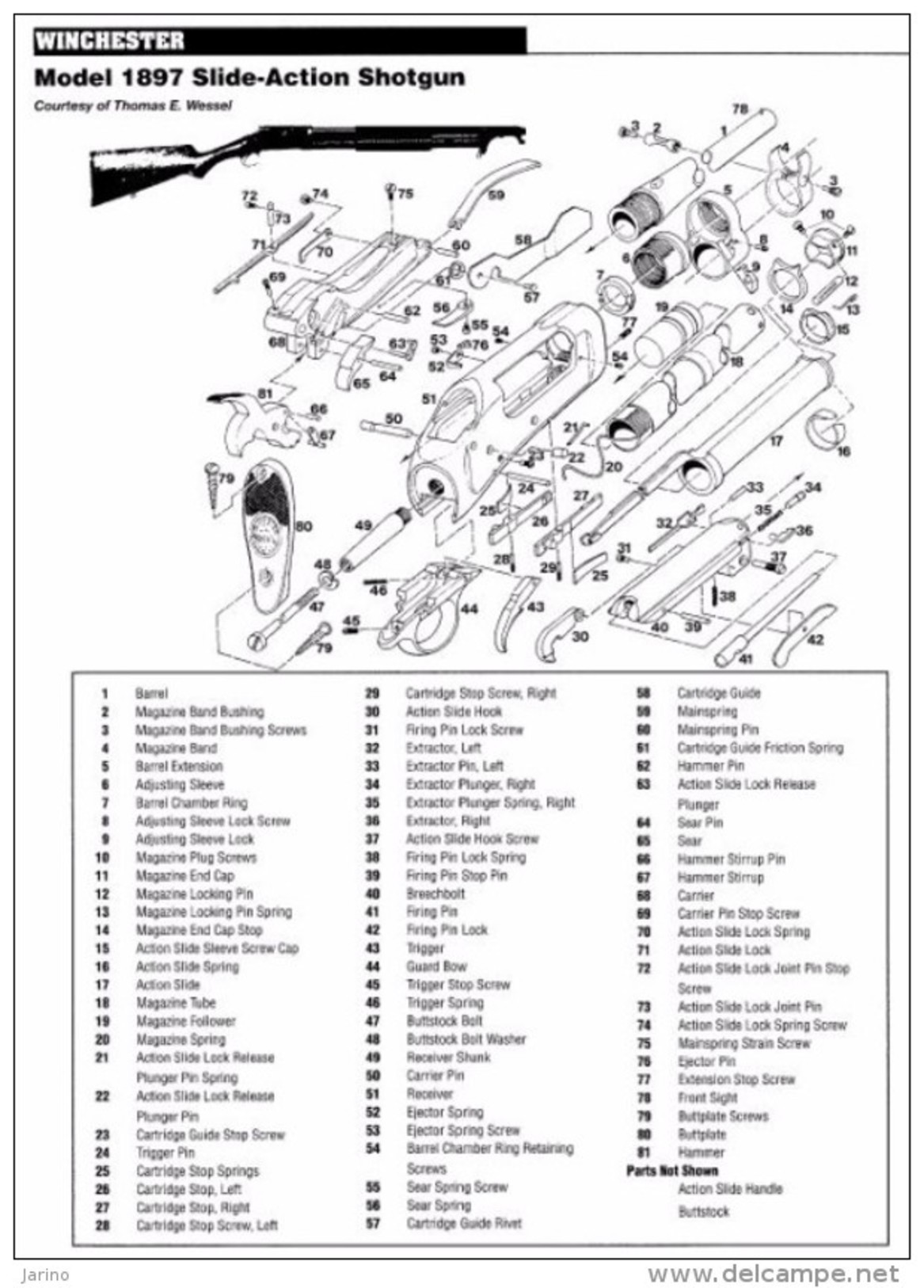 Exploded Gun Drawings,1034 pages sur DVD,975 Isometric Views Handguns Shotguns Rifles Manufacturer's Directory + more