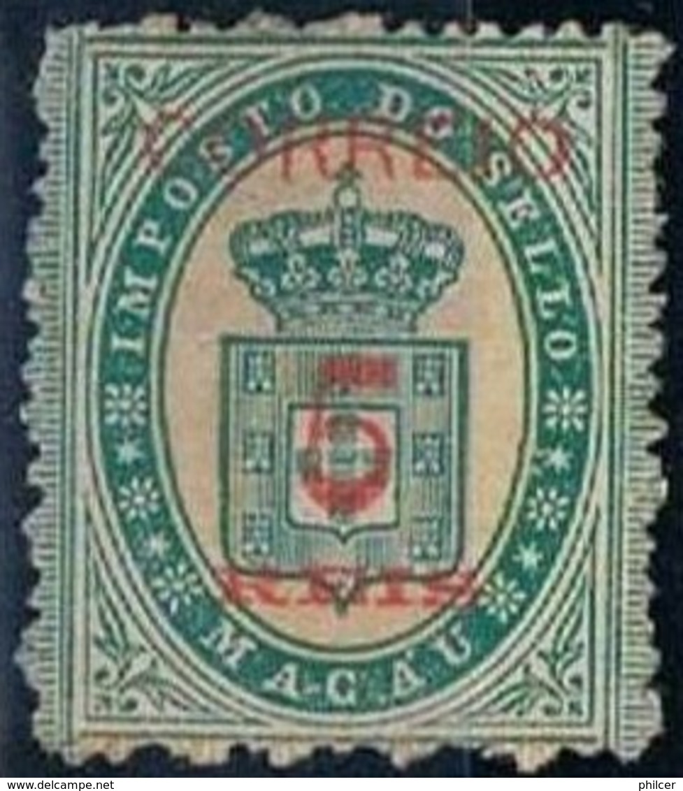 Macau, 1887, # 29, MNG - Unused Stamps