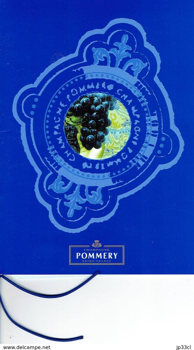 Champagne Pommery Menu Du Réveillon De Noël 2004 Du Grand Hôtel Restaurant De Paris (Maubeuge) 2 Scans - Menus