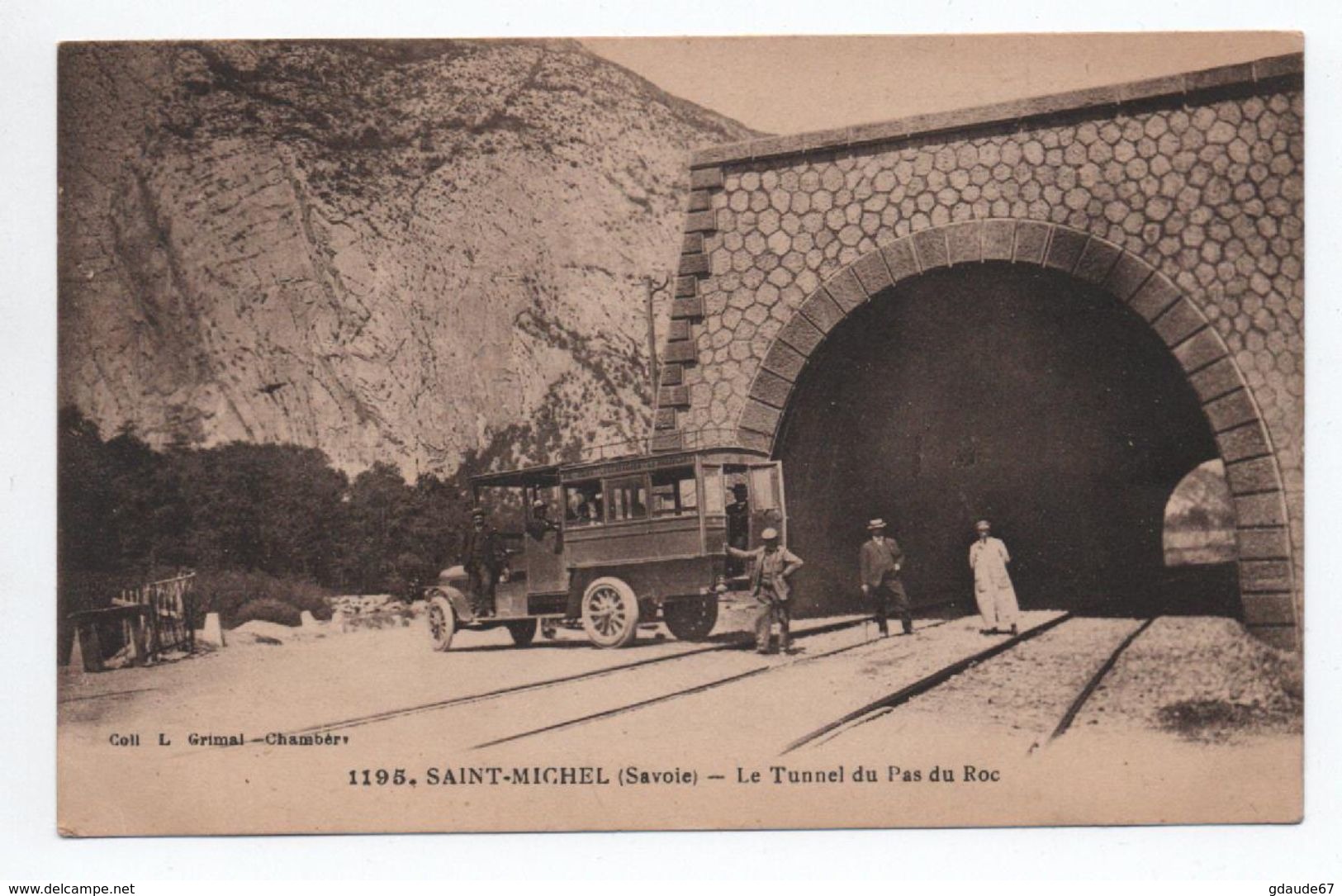 SAINT MICHEL (73) - LE TUNNEL DU PAS DU ROC - AUTOBUS - Saint Michel De Maurienne