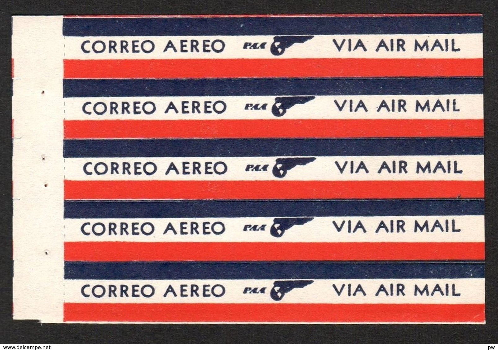 VIGNETTES «  CORREO AEREO/ PAA/ VIA AIR MAIL » - Avions
