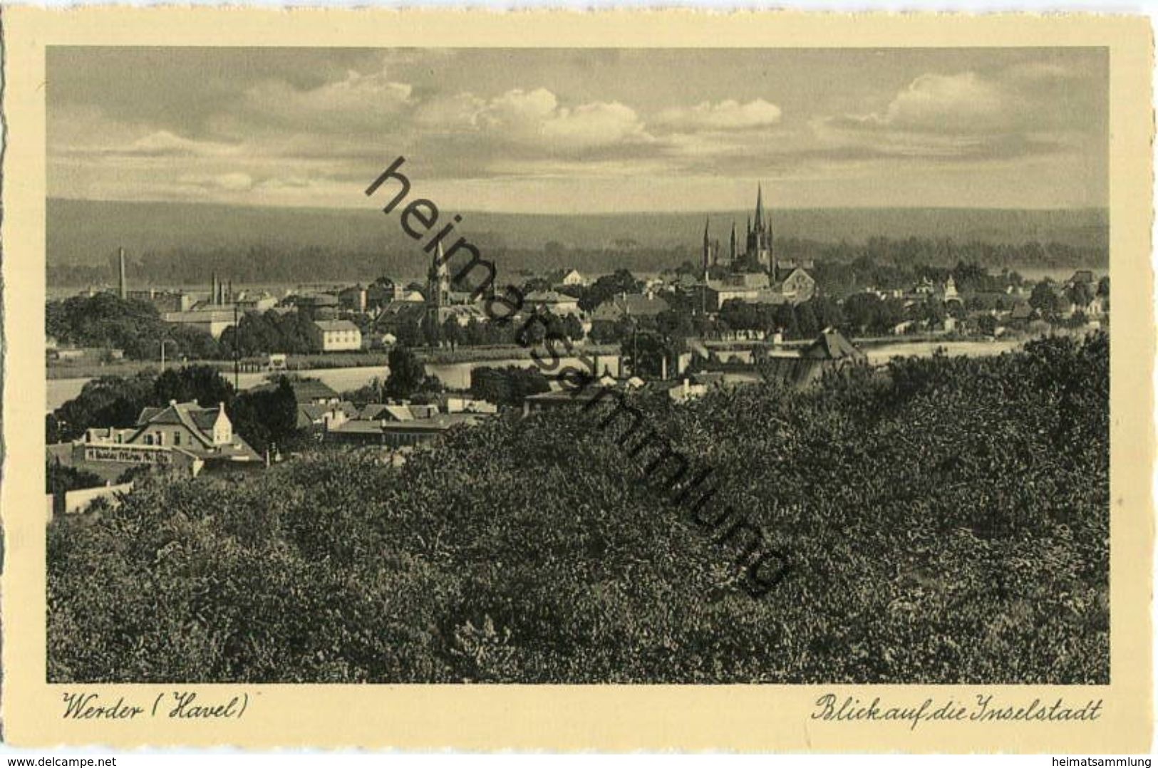 Werder (Havel) - Blick Auf Die Inselstadt - Verlag Hugo Walter Werder - Werder