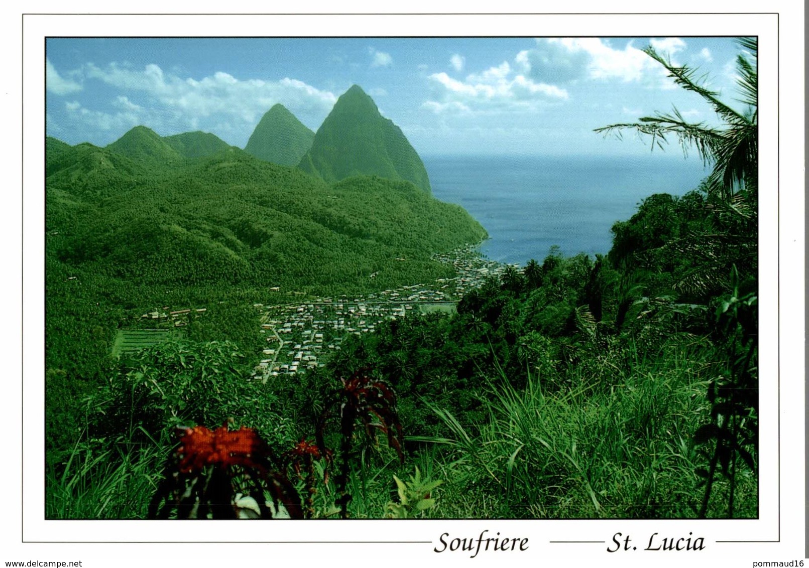 CPM Soufriere St. Lucia - Historic Soufriere, With Petit Piton And Gros Piton - Saint Lucia